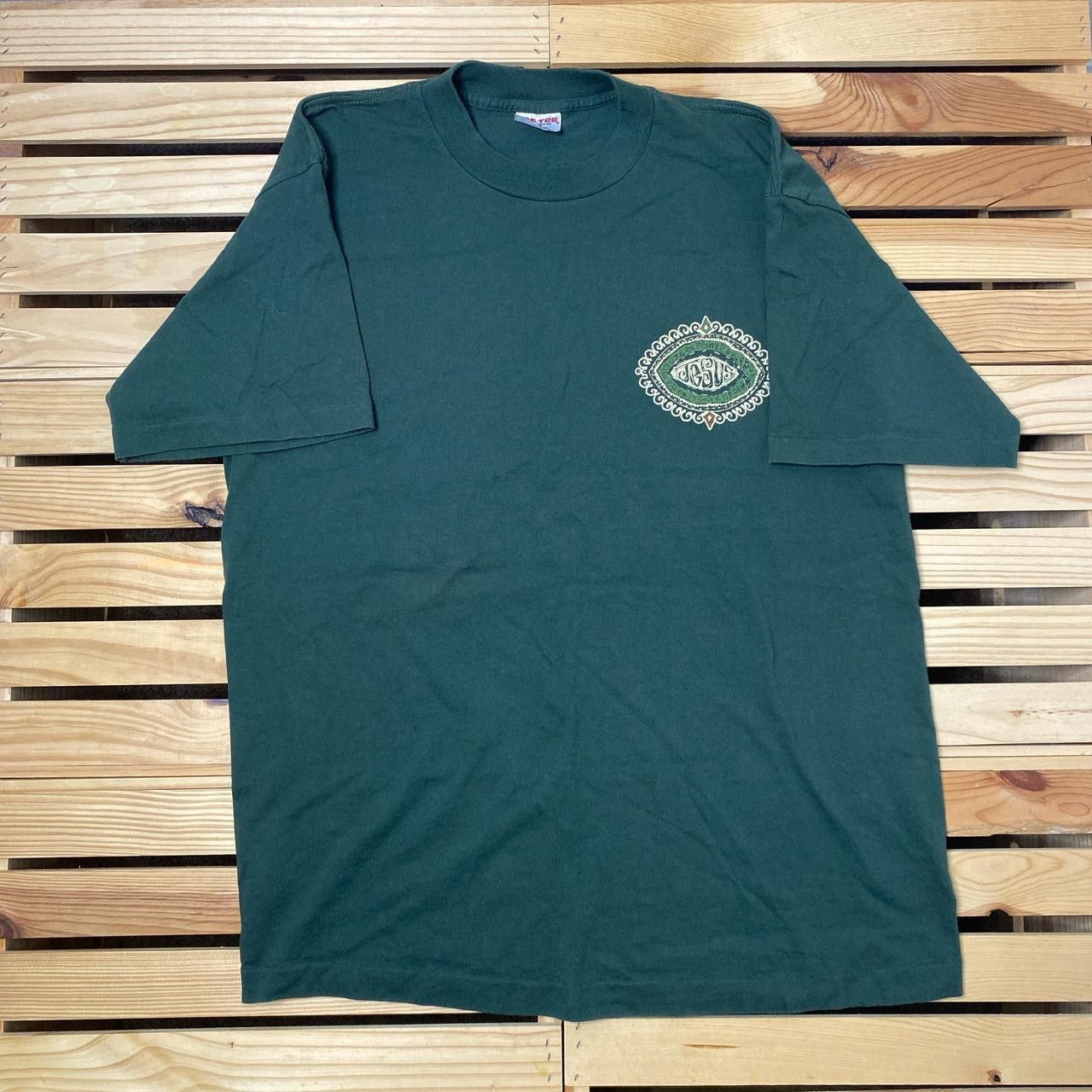 TEE JAYS Vintage Jesus Fish Green Jesus Tee Size XL Size US XL / EU 56 / 4 - 2 Thumbnail
