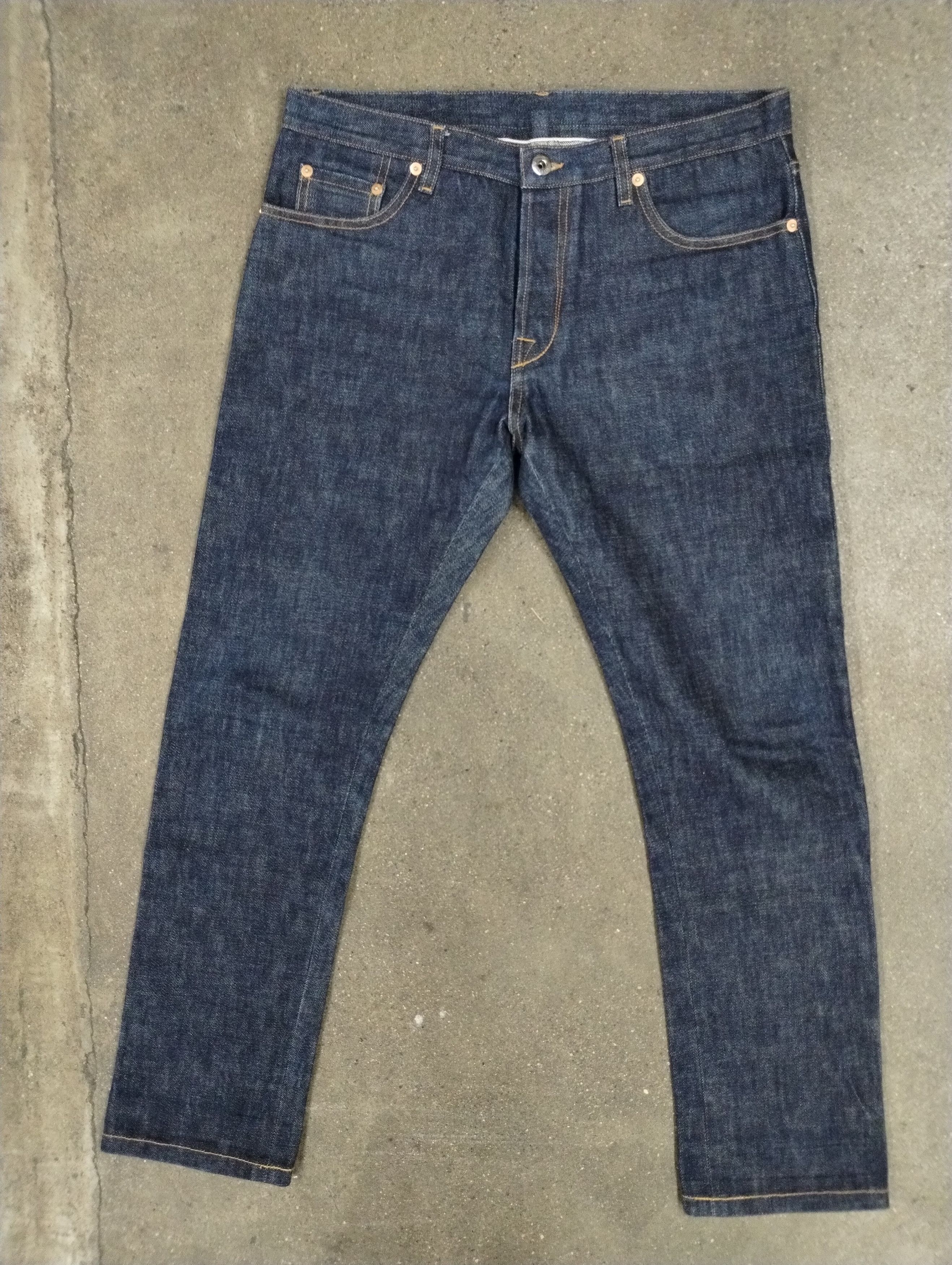 image of Designer Valentino Raw Denim in Blue, Men's (Size 30)