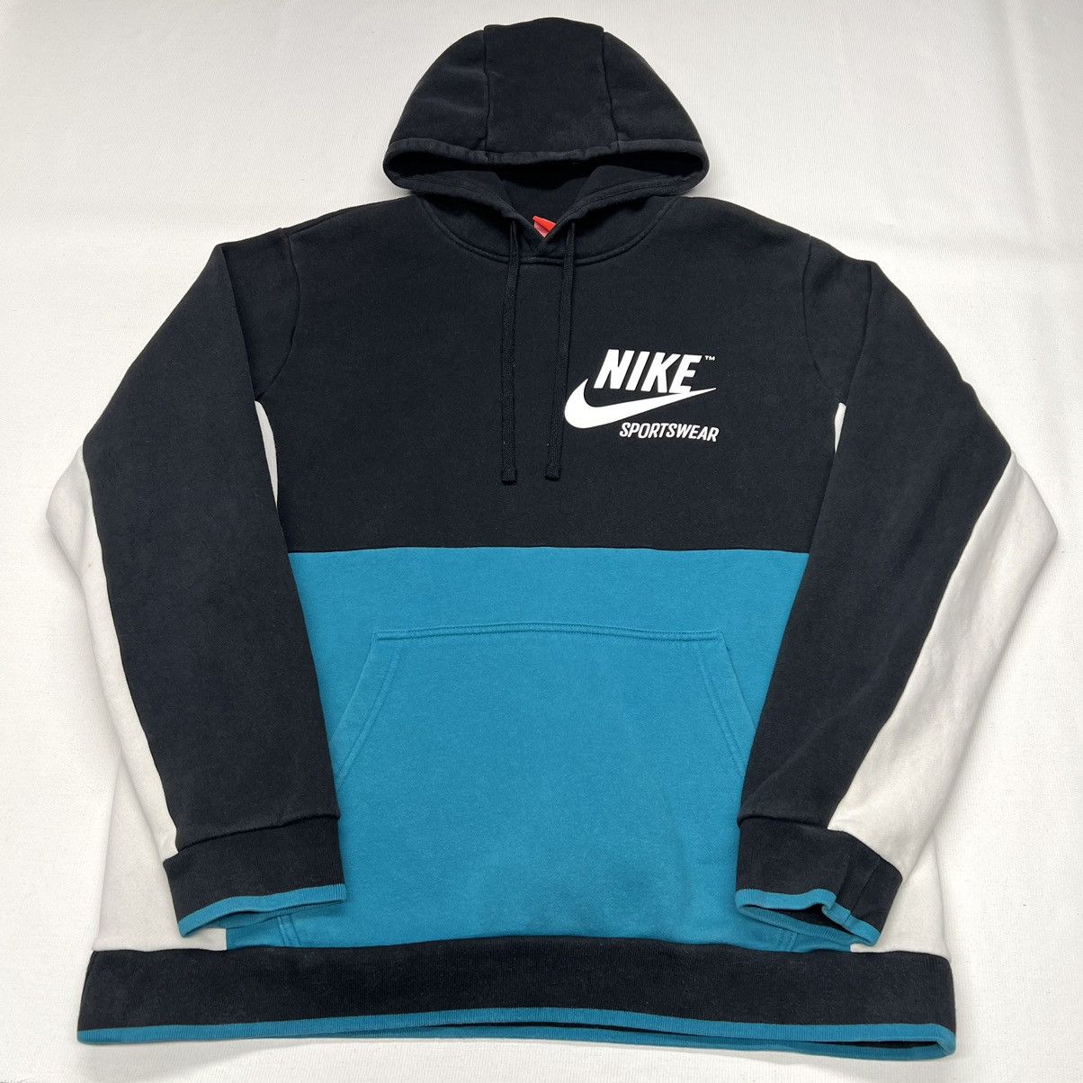 Nike Nike Sweatshirt Hoodie Teal Black Sportswear Logo Sweater Size US L / EU 52-54 / 3 - 1 Thumbnail