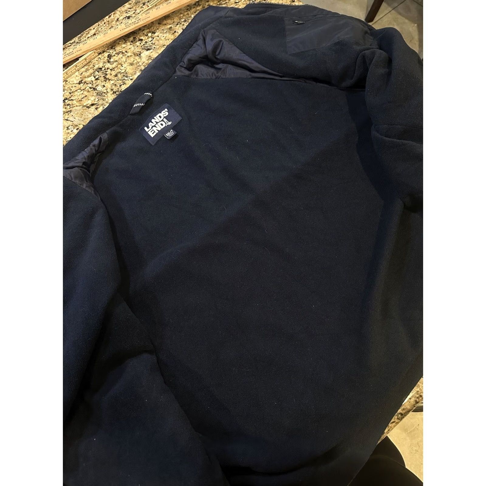 Lands' End Lands' End Jacket Mens Navy Blue Classic Squall Windbreaker Full Zip 2XLT Size US XXL / EU 58 / 5 - 7 Thumbnail