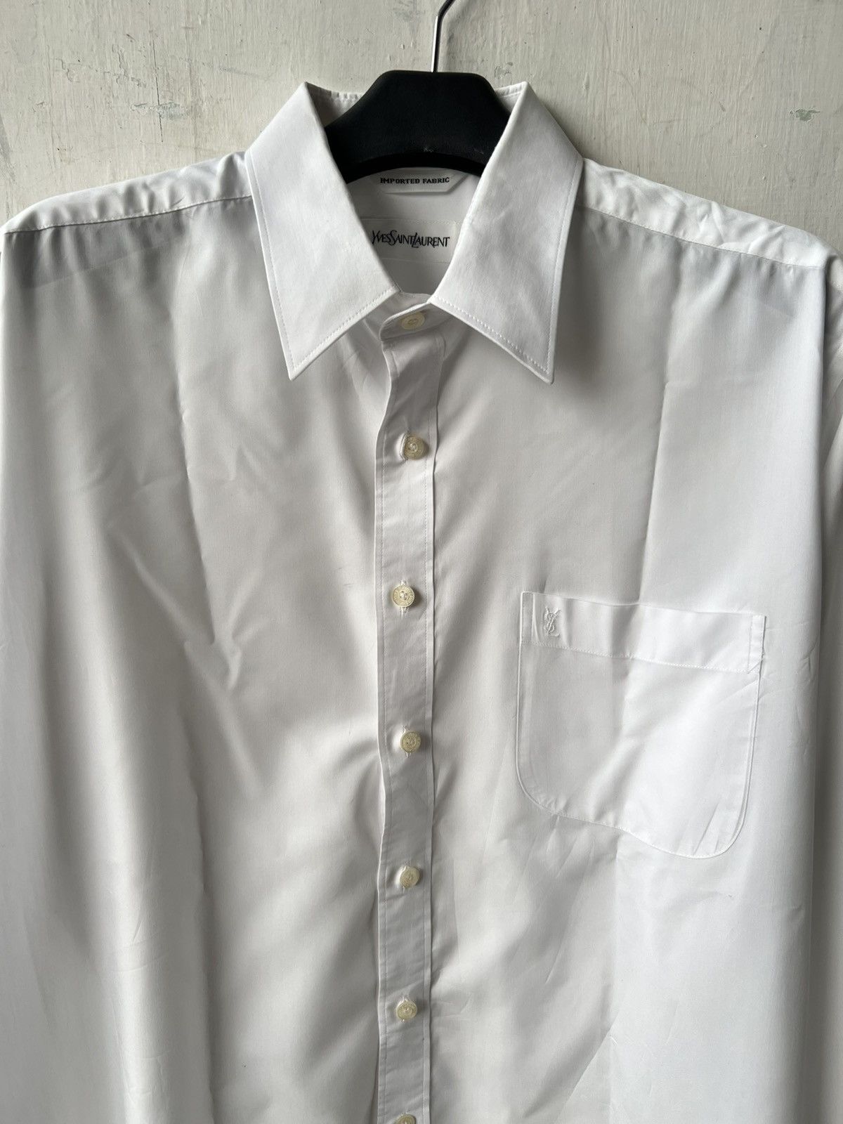 Vintage × Yves Saint Laurent Yves Saint Lauren White Shirt Size US L / EU 52-54 / 3 - 4 Thumbnail