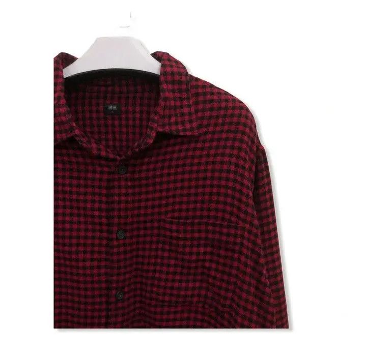 Japanese Brand Japanese Brand Uniqlo Plaid Tartan Flannel Shirt 👕 Size US XL / EU 56 / 4 - 2 Thumbnail