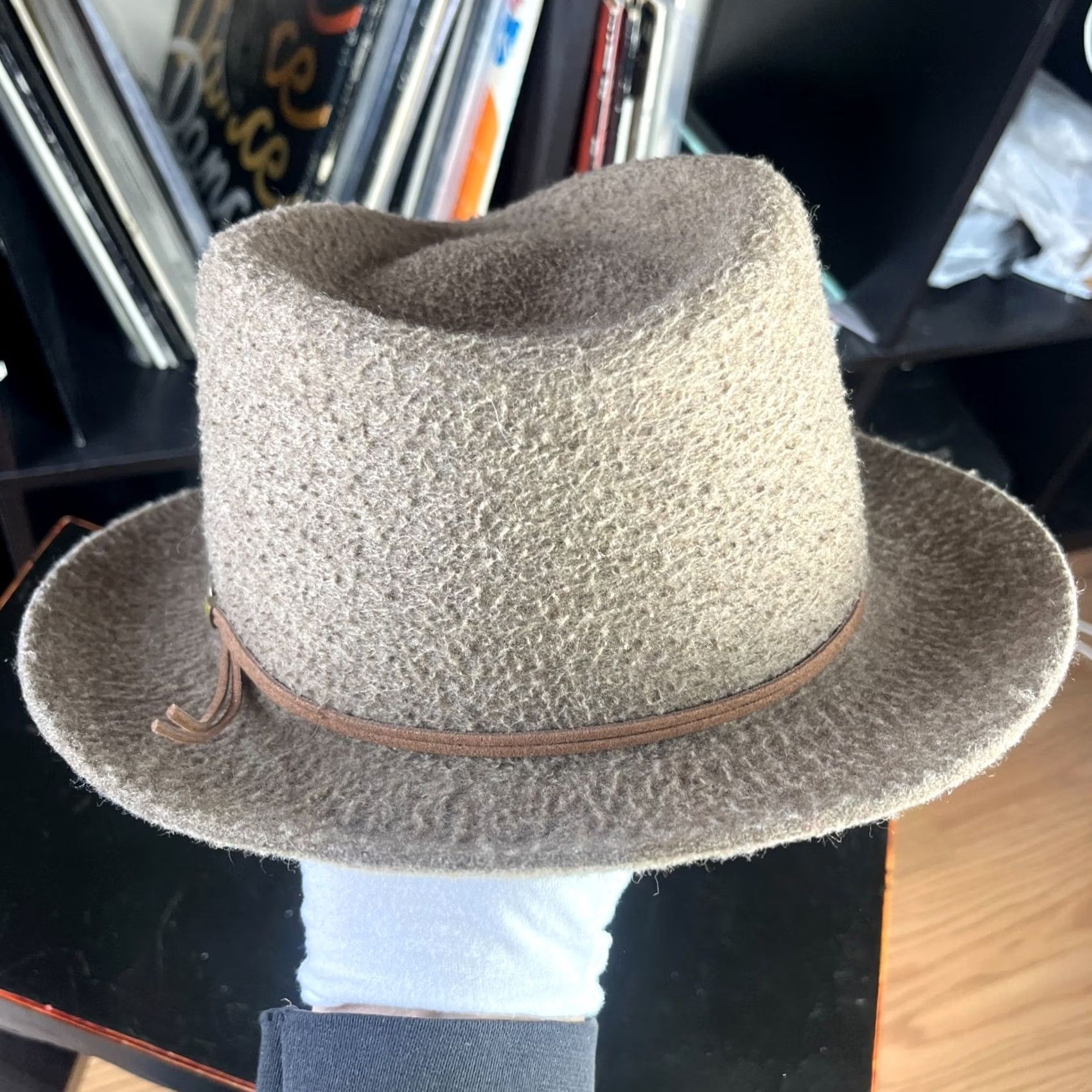 Kangol VINTAGE Kangol Fedora Hat Medium Wool Snap Carter Size ONE SIZE - 4 Thumbnail