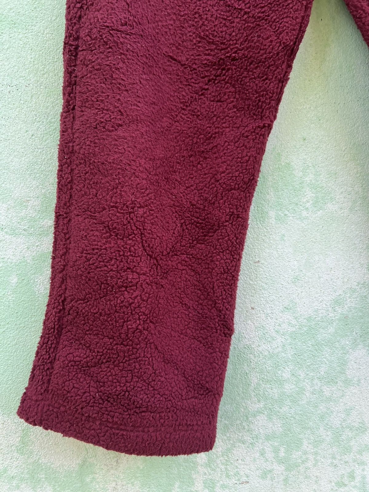 JW Anderson Uniqlo x JW Anderson Deep Burgundy Sherpa Fleece Pants Size US 34 / EU 50 - 15 Thumbnail