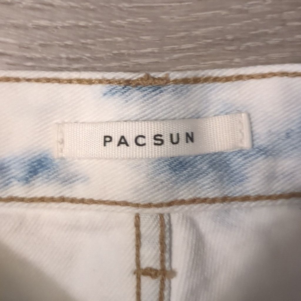 Pacsun PacSun Tie Dye High Waisted Straight Leg Jeans size 23 Size 23" - 3 Thumbnail