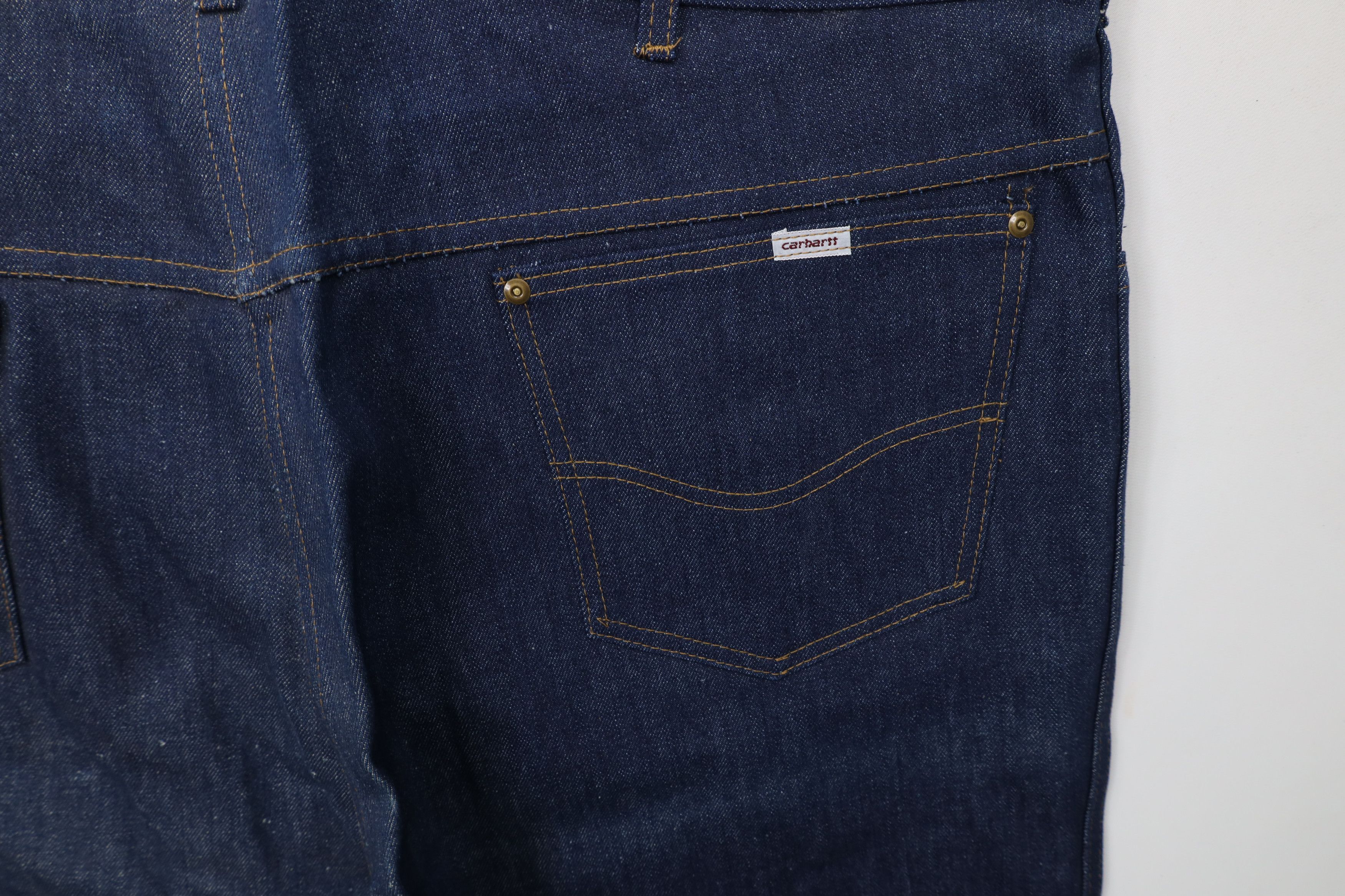 Carhartt Deadstock Vintage 80s Carhartt Wide Leg Denim Jeans Blue USA Size US 44 / EU 60 - 12 Thumbnail