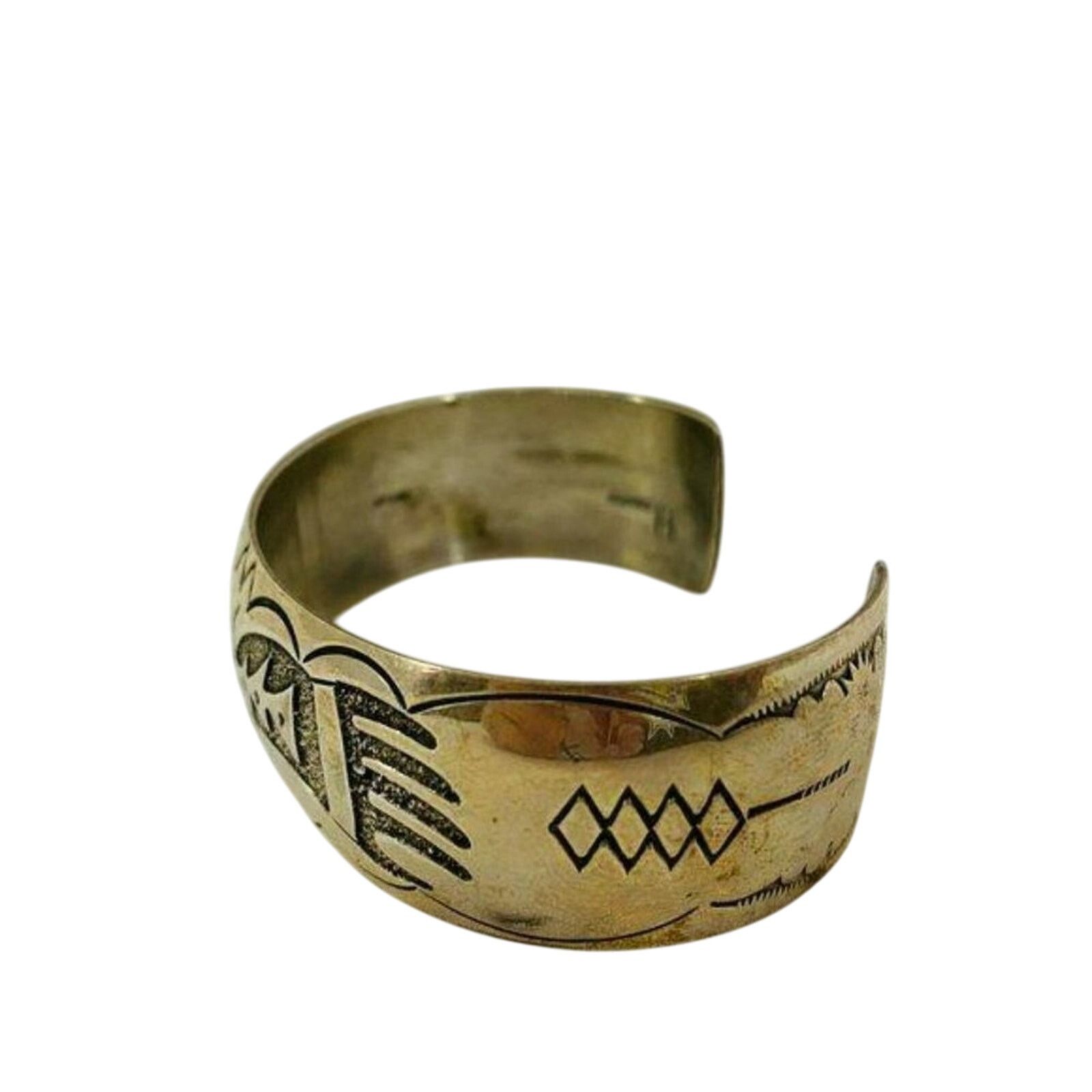 Vintage Native American Navajo Sterling Silver Bear Paws Overlay Size ONE SIZE - 5 Thumbnail