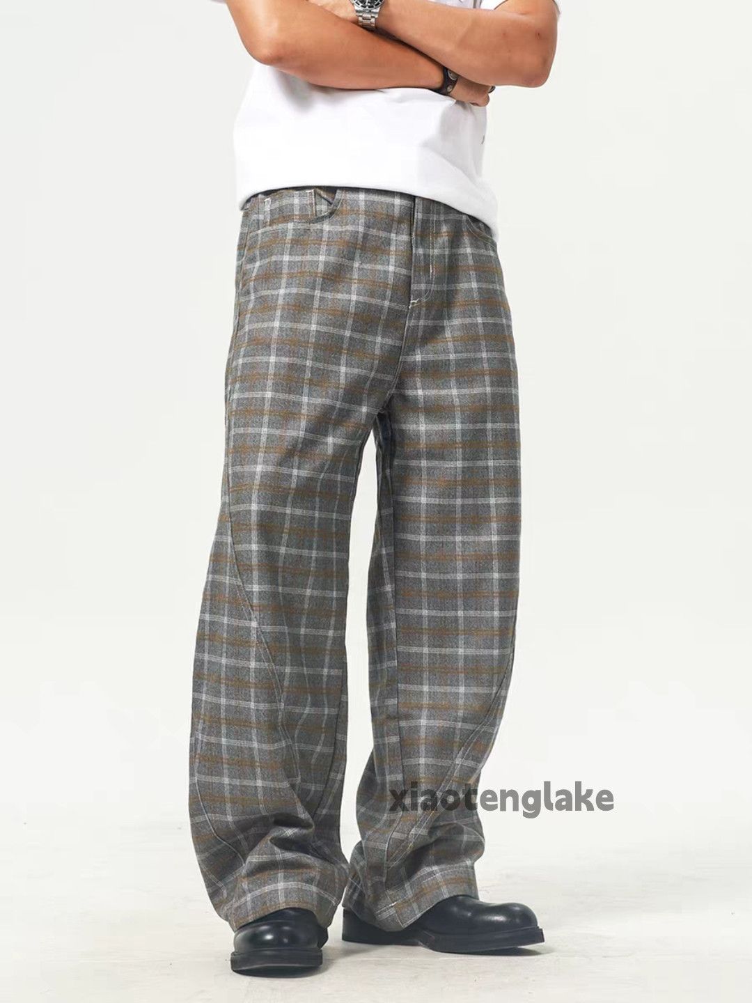 Vintage Unisex outdoor utility retro y2k loose hiphop plaid pants Size US 34 / EU 50 - 4 Thumbnail