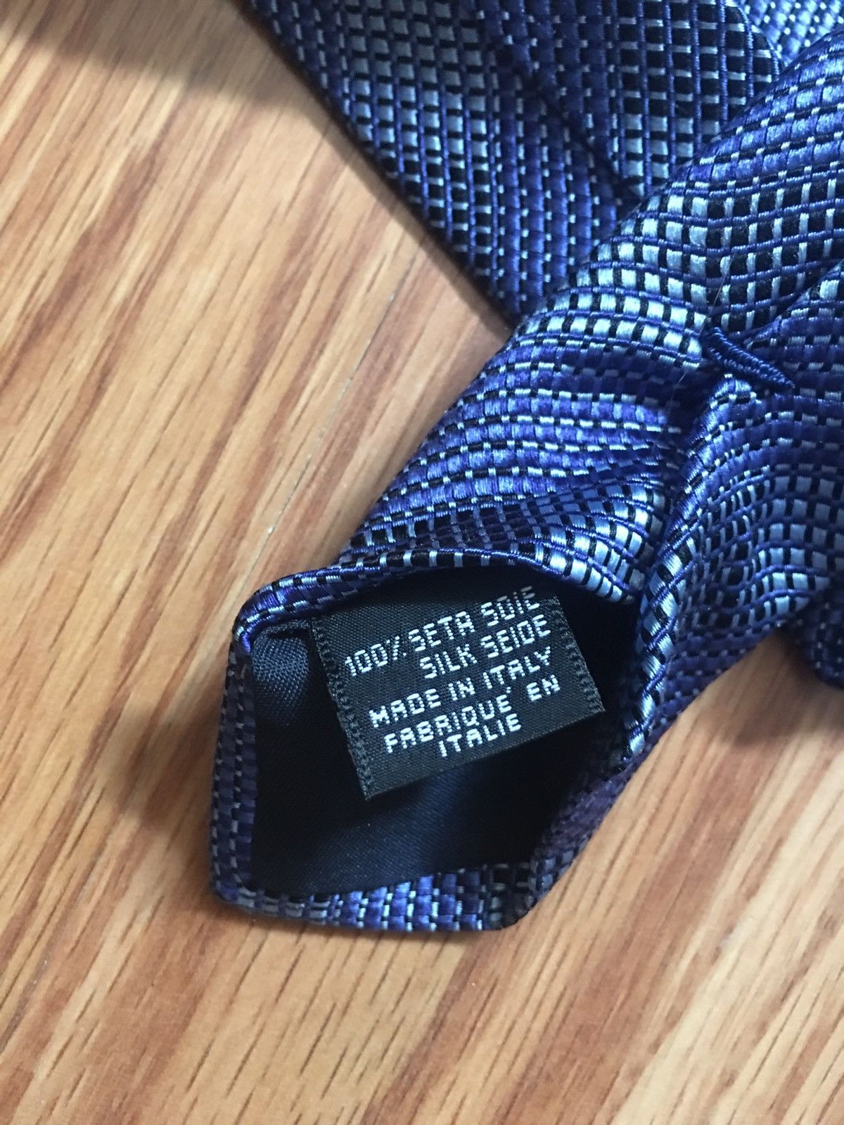 Canali × Designer CANALI Blue Designer Silk Italy Mens Tie Size ONE SIZE - 6 Thumbnail