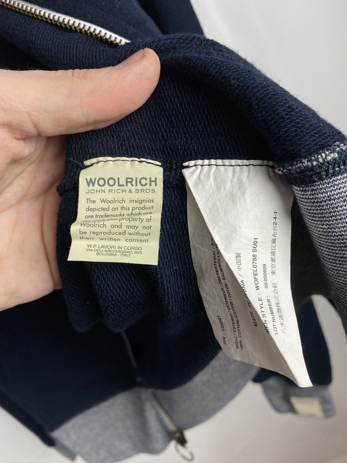 Woolrich Woolen Mills Woolrich Full Zip Jumper Big Logo Cotton Men size L Size US L / EU 52-54 / 3 - 11 Thumbnail