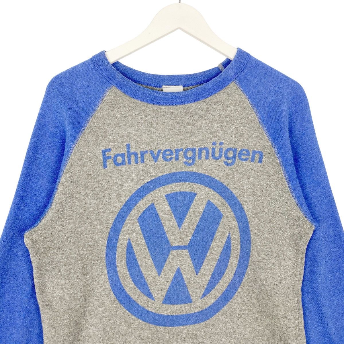 Vintage Vintage Volkswagen Raglan Sweatshirt Crewneck Grey Blue Sz S Size US S / EU 44-46 / 1 - 4 Thumbnail