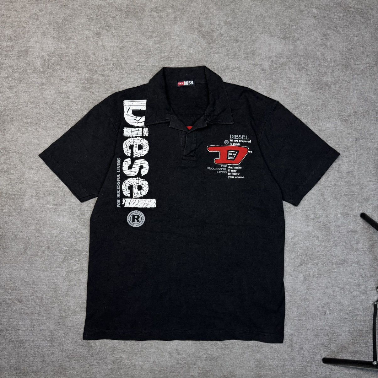 Diesel Vintage Y2K Diesel For Successful Living polos t-shirt Size US L / EU 52-54 / 3 - 2 Thumbnail