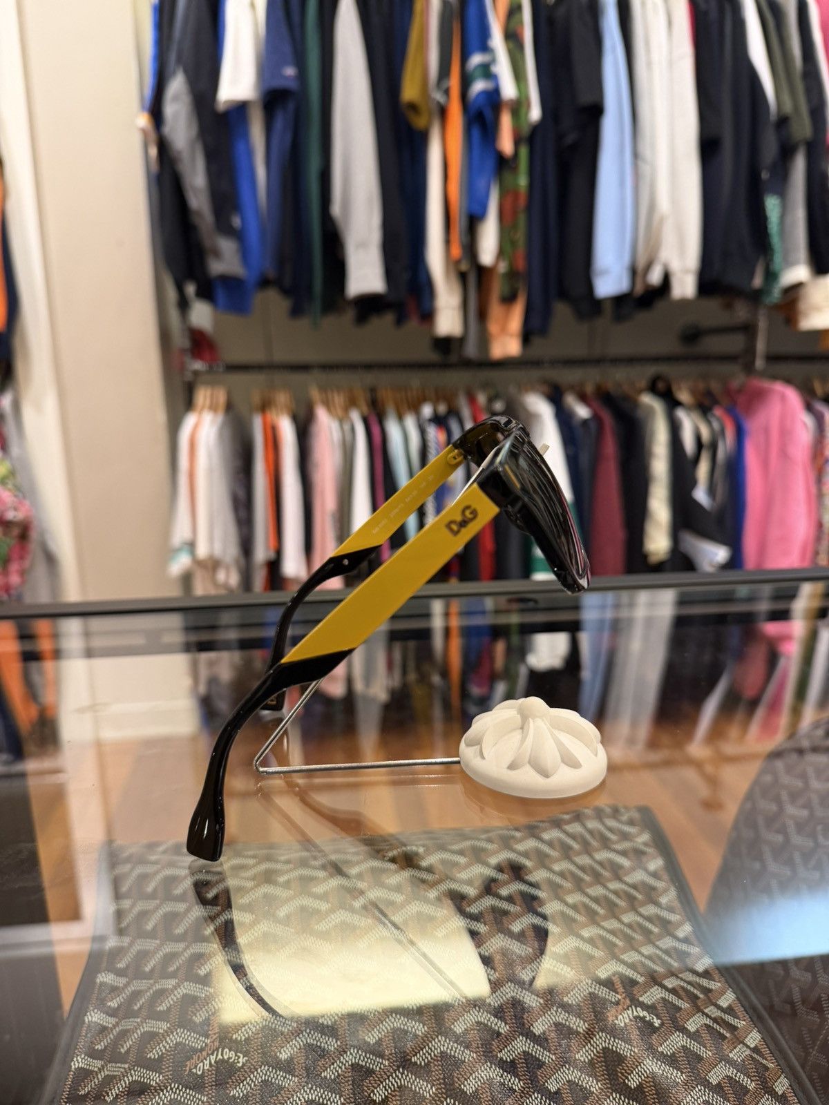Dolce & Gabbana Dolce & Gabbana Sunglasses Black / Yellow Size ONE SIZE - 8 Thumbnail