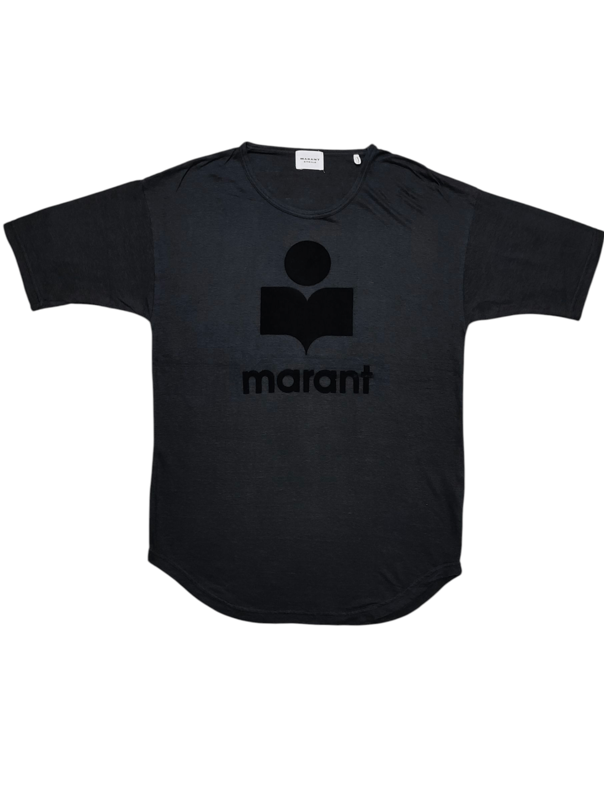 Isabel Marant Etoile DOPE🔥Marant Etoile Velvet Logo Linen Tshirt Size M / US 6-8 / IT 42-44 - 1 Thumbnail