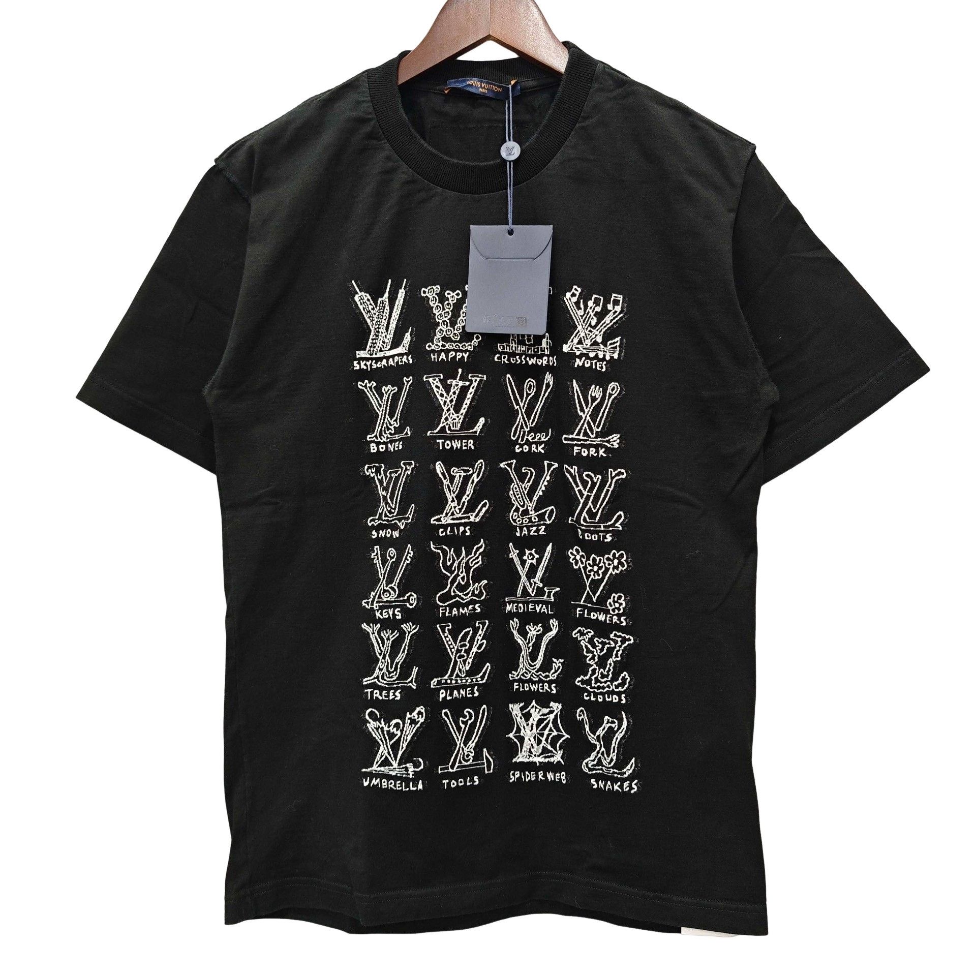 Louis Vuitton Louis Vuitton Sketch Logo Print T-Shirt Size L Size US L / EU 52-54 / 3 - 1 Thumbnail