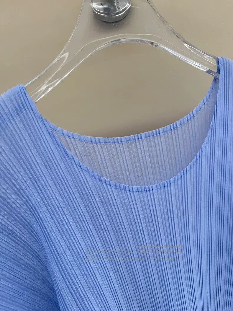 Issey Miyake Issey Miyake Blue Long Sleeve Top Size XXL / US 16-18 / IT 52-54 - 2 Thumbnail