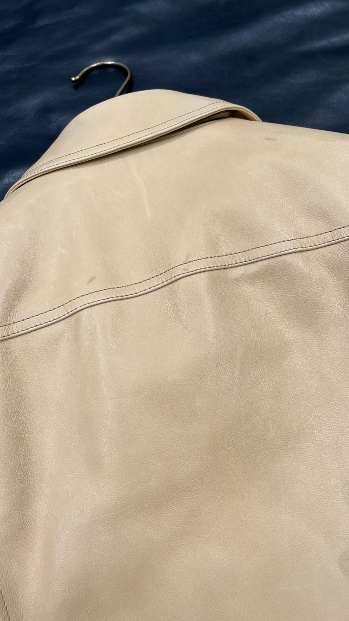 Tom Ford o1loc1c0725 TFL853 Leather Wear Jacket in Beige Size US M / EU 48-50 / 2 - 3 Thumbnail