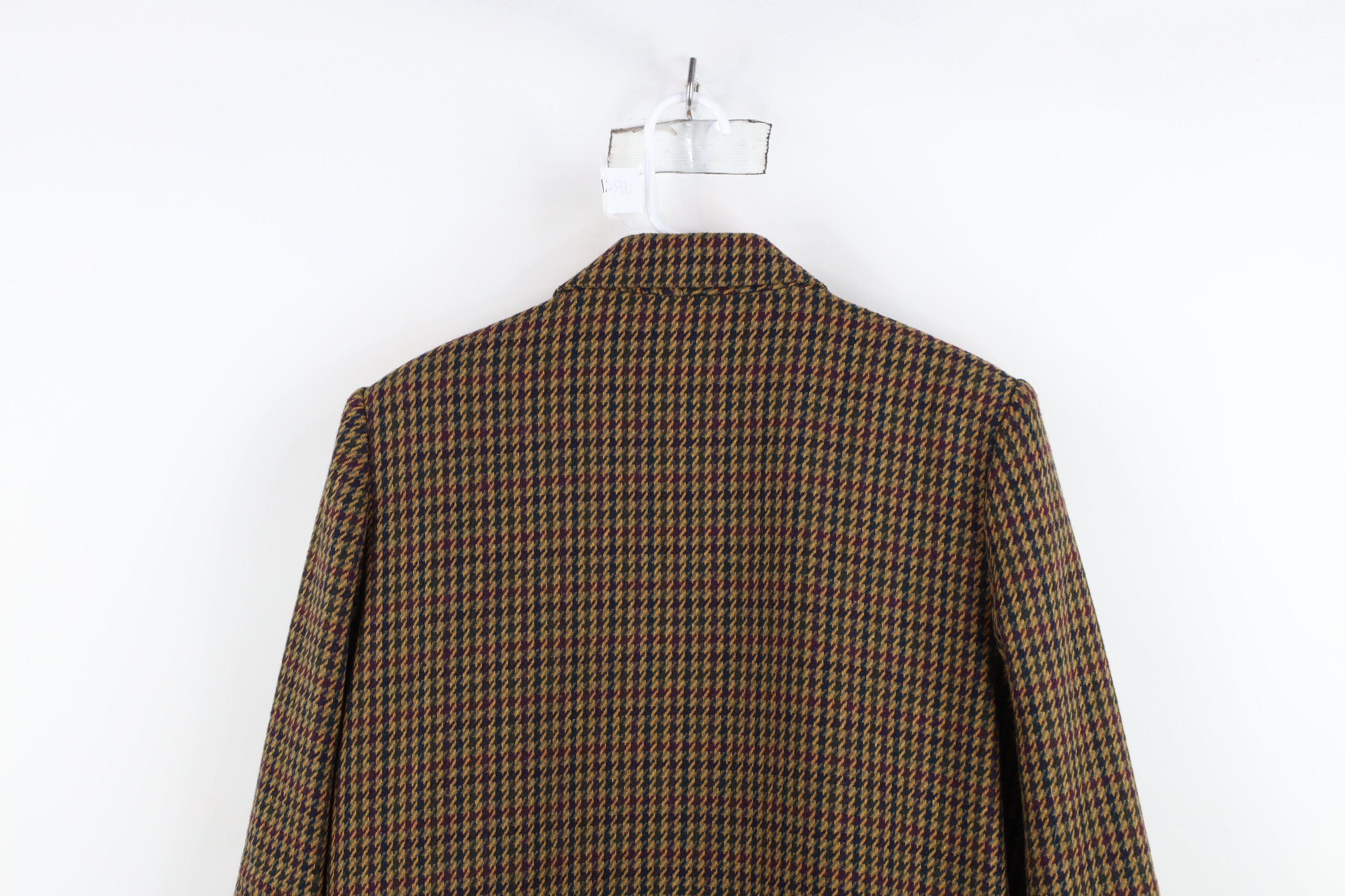 Vintage Vintage 90s Streetwear Houndstooth Wool Suit Blazer Jacket Size XL / US 12-14 / IT 48-50 - 10 Thumbnail