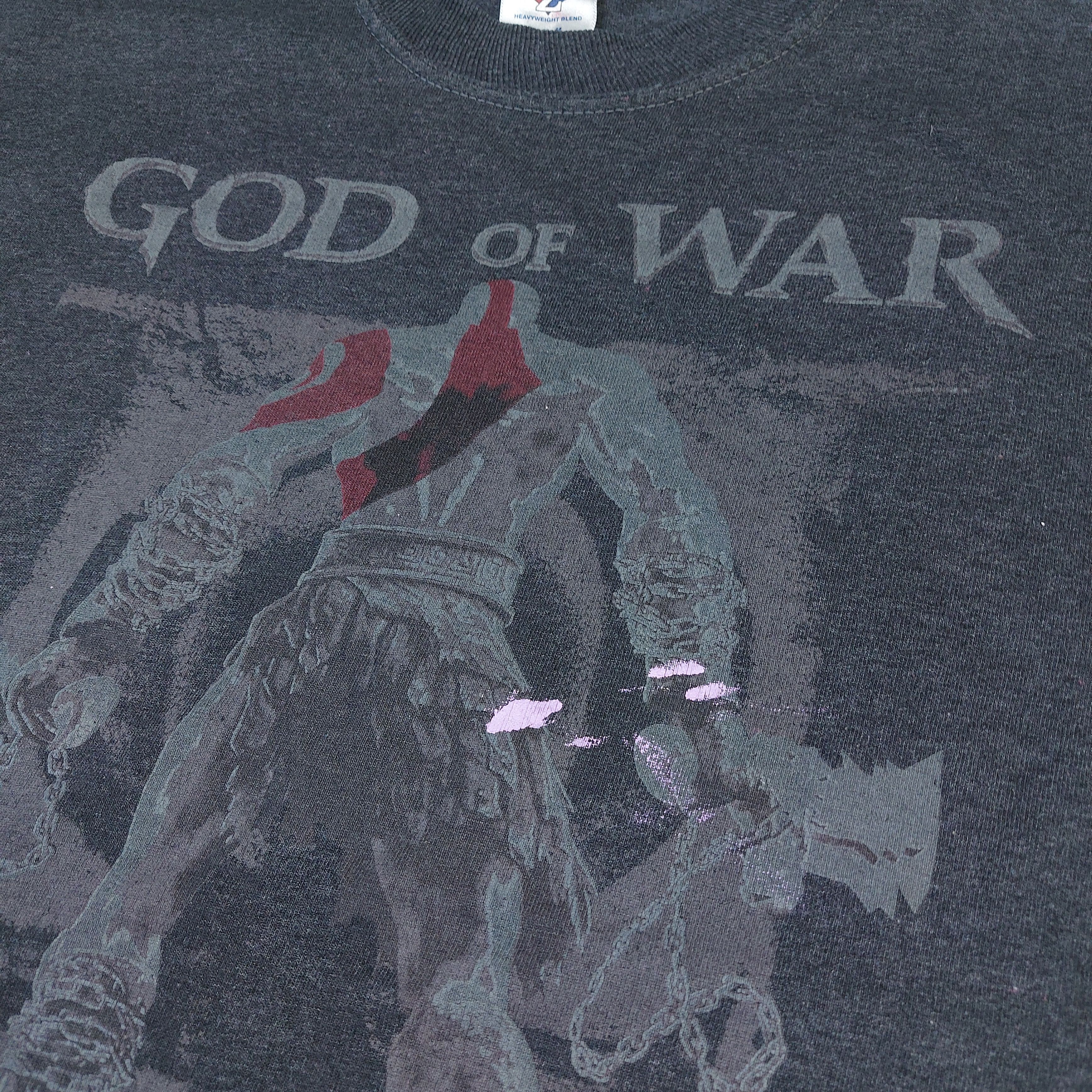 Playstation Vintage 2007 God of War II PS2 PlayStation 2 Kratos TEE Size US M / EU 48-50 / 2 - 7 Thumbnail