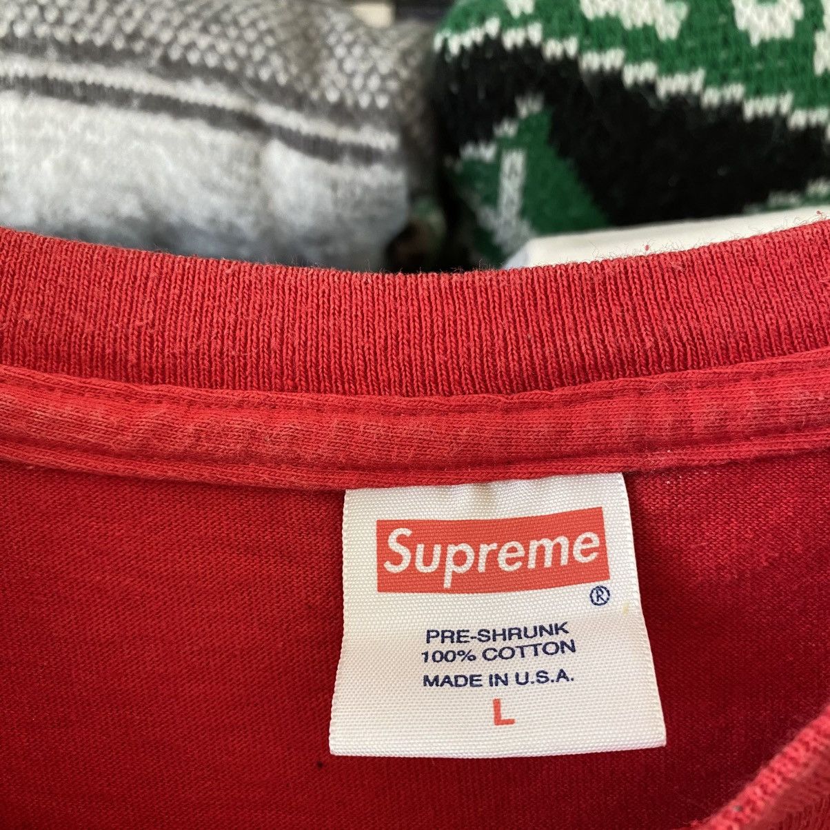 Futura × Supreme Supreme T-Shirt Red Futura Marilyn Monroe Sample 2010 Size US L / EU 52-54 / 3 - 3 Thumbnail