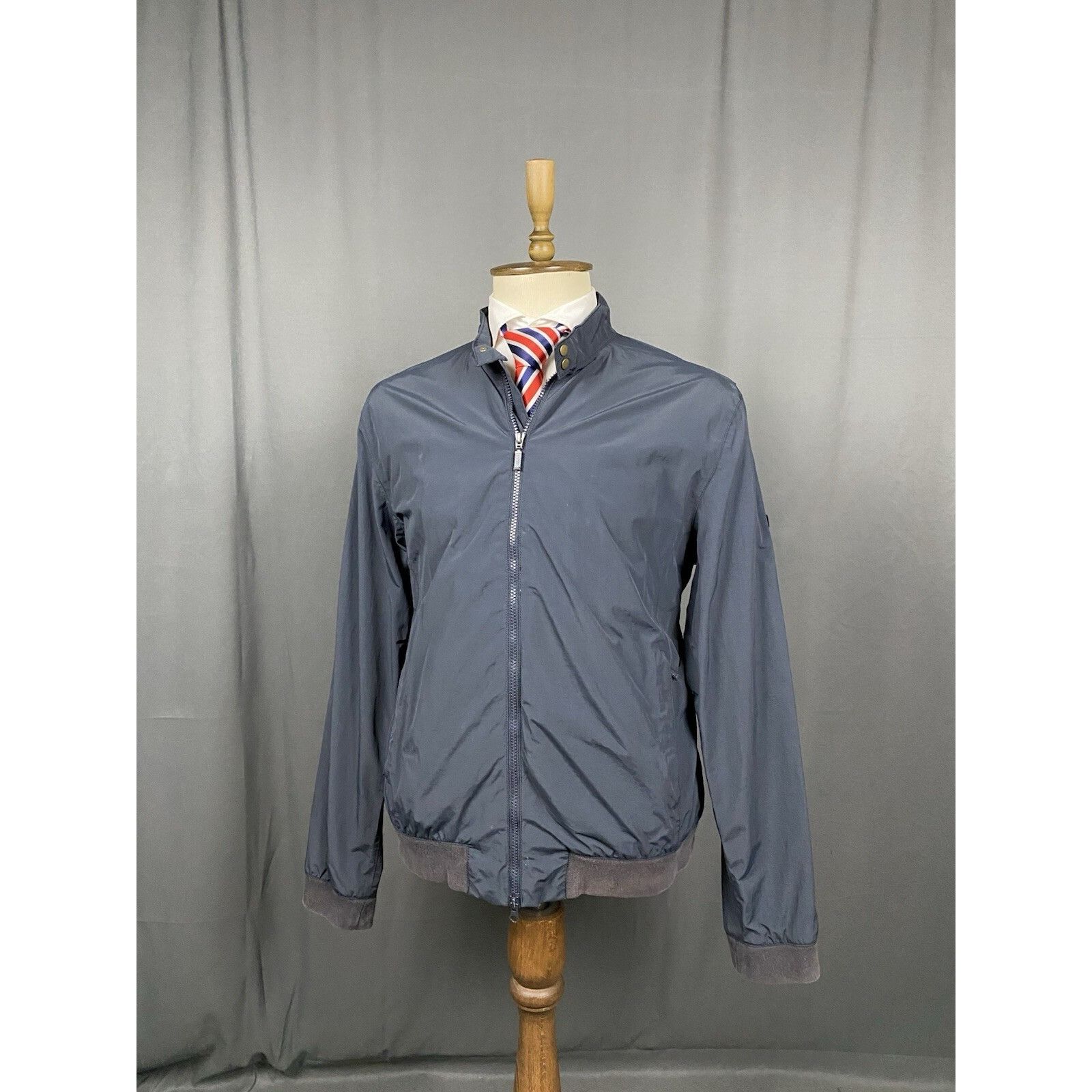 Barbour Barbour International Runnel Men's Blue Nylon Bomber Waterpr Size US XL / EU 56 / 4 - 4 Thumbnail