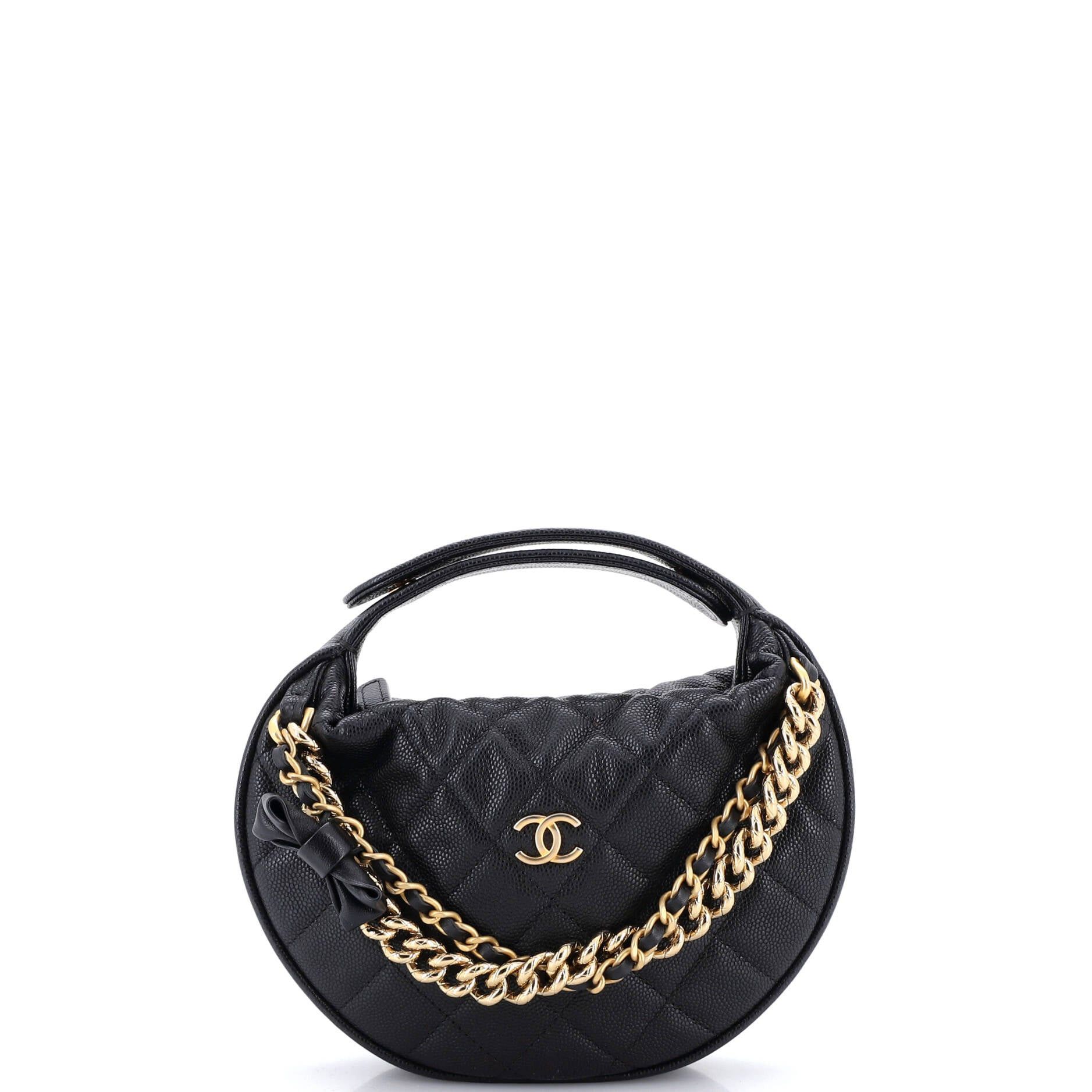 Chanel Double Chain Bow Hobo Pouch Size ONE SIZE - 1 Thumbnail