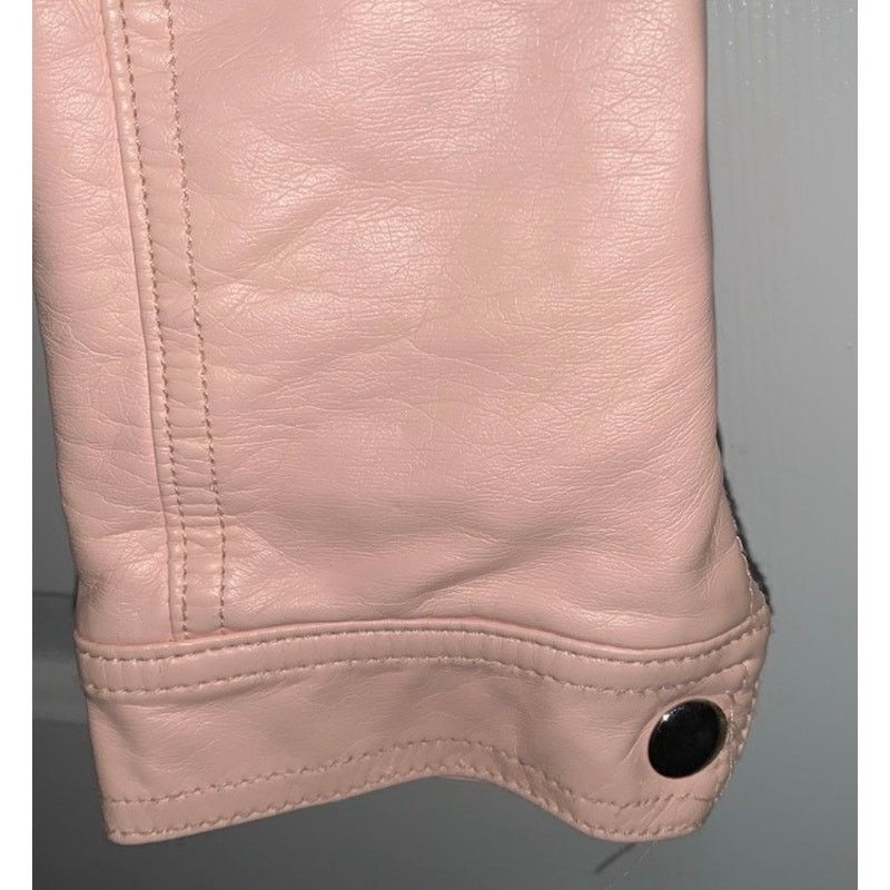 Joe Boxer JOE BOXER Pink Faux Leather Moto Jacket M Size M / US 6-8 / IT 42-44 - 5 Thumbnail