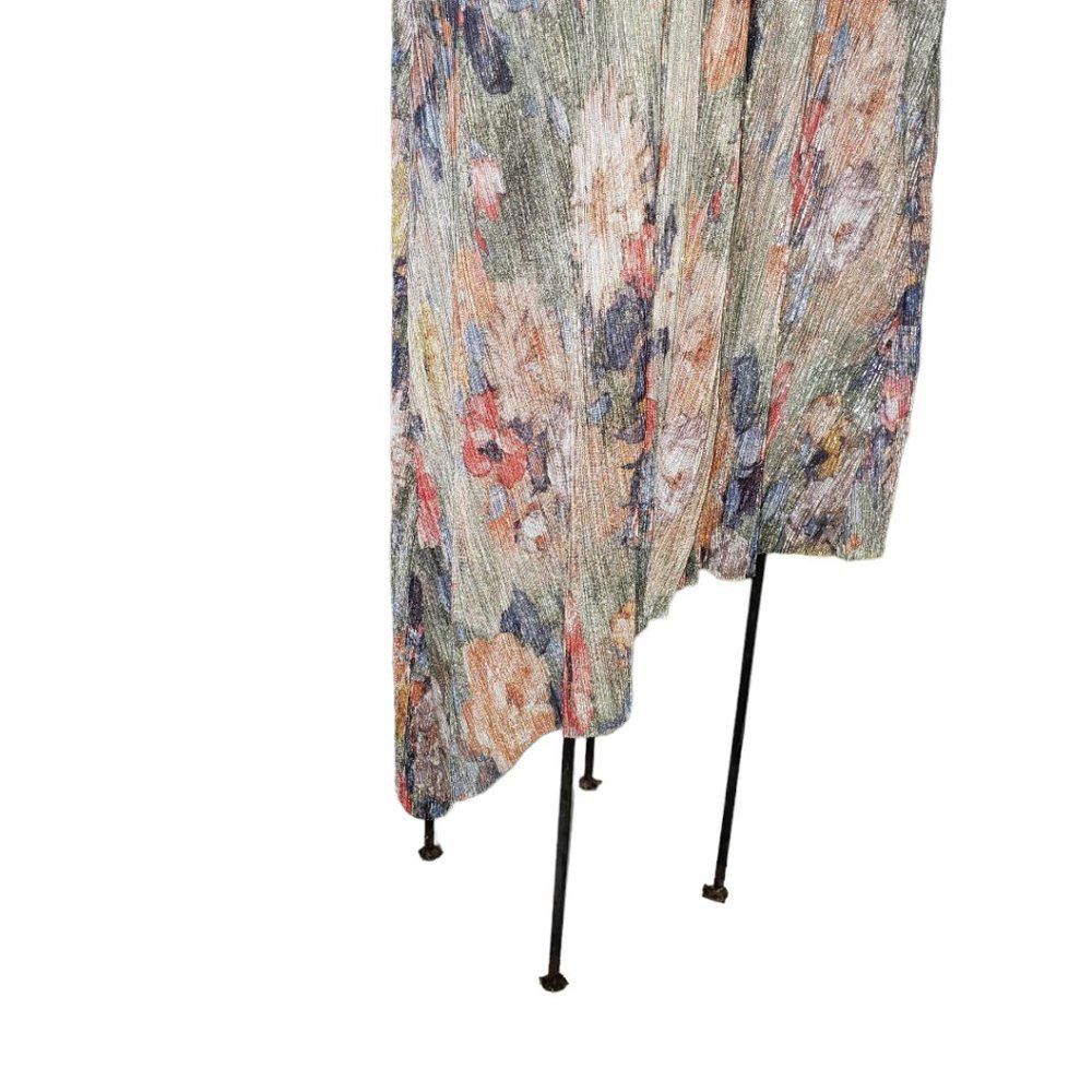 Zara CT341 Zara Floral A-symmetrical Dress L Size L / US 10 / IT 46 - 5 Thumbnail