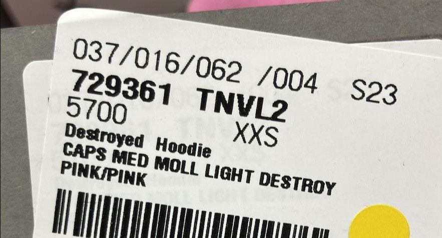 Balenciaga o1mt1gz0924 Destroyed Hoodie Oversized in Pink Size XXS / US 00 / IT 34 - 3 Thumbnail