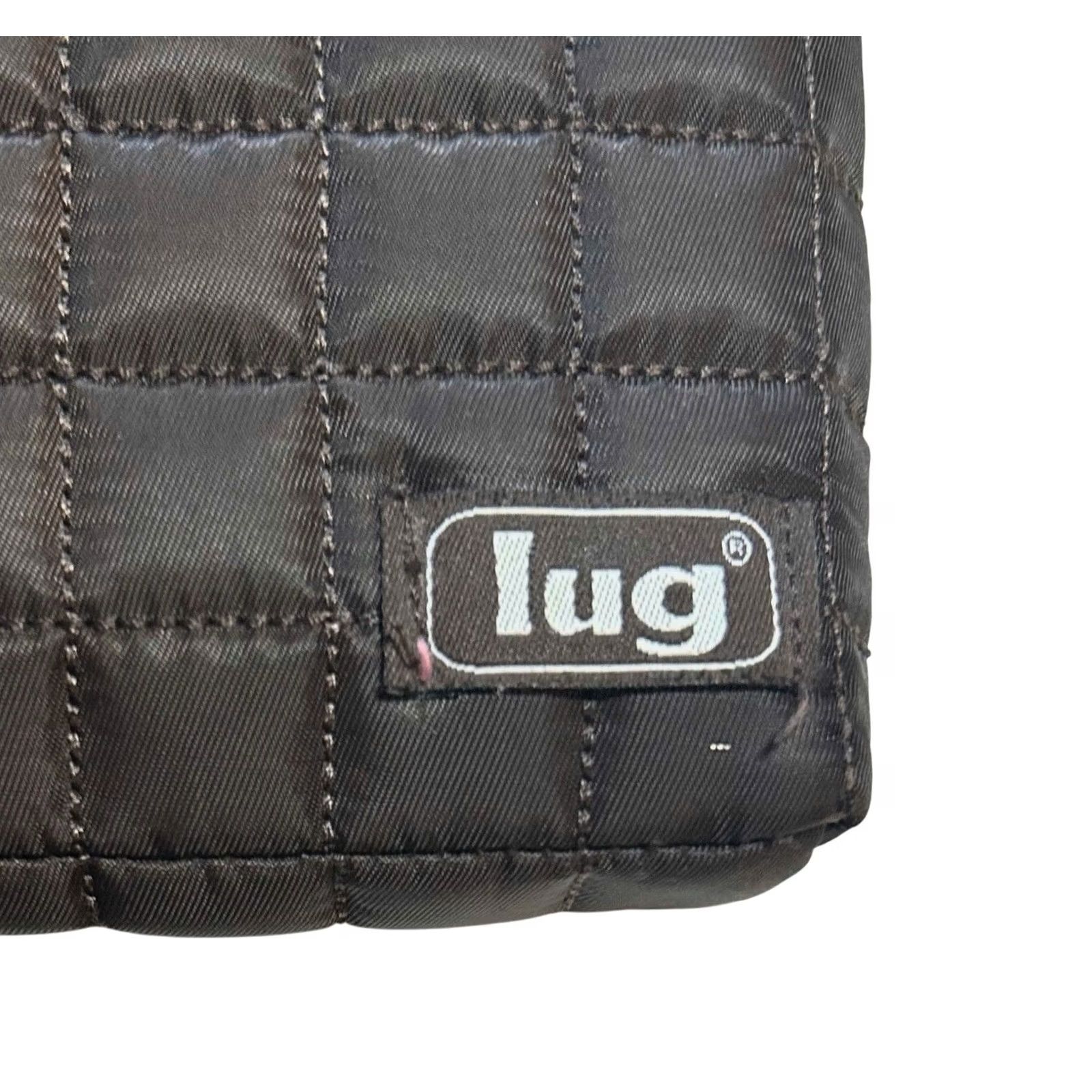 Vintage LUG Skipper Crossbody Bag Brown Quilted Lightweight Travel Water Pocket Size ONE SIZE - 5 Thumbnail