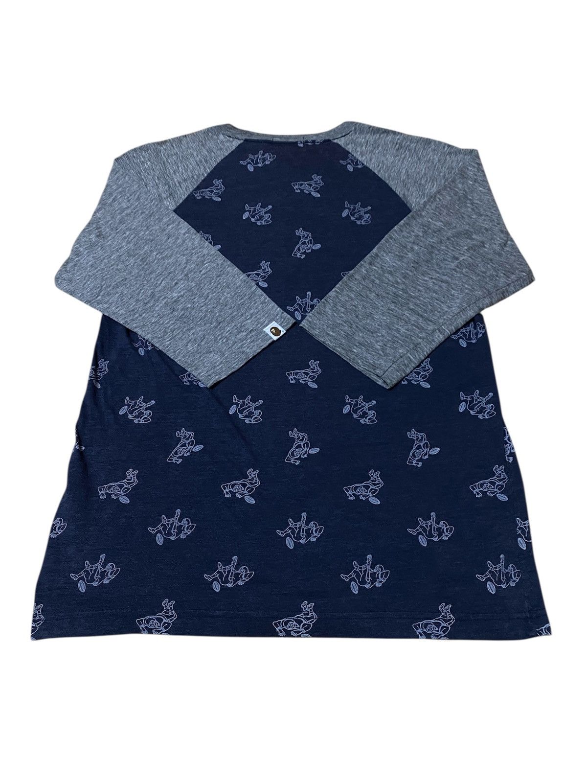 Bape A Bathing Ape By Nigo Fullprint Raglan Baseball Shirt Japan Size US M / EU 48-50 / 2 - 3 Thumbnail