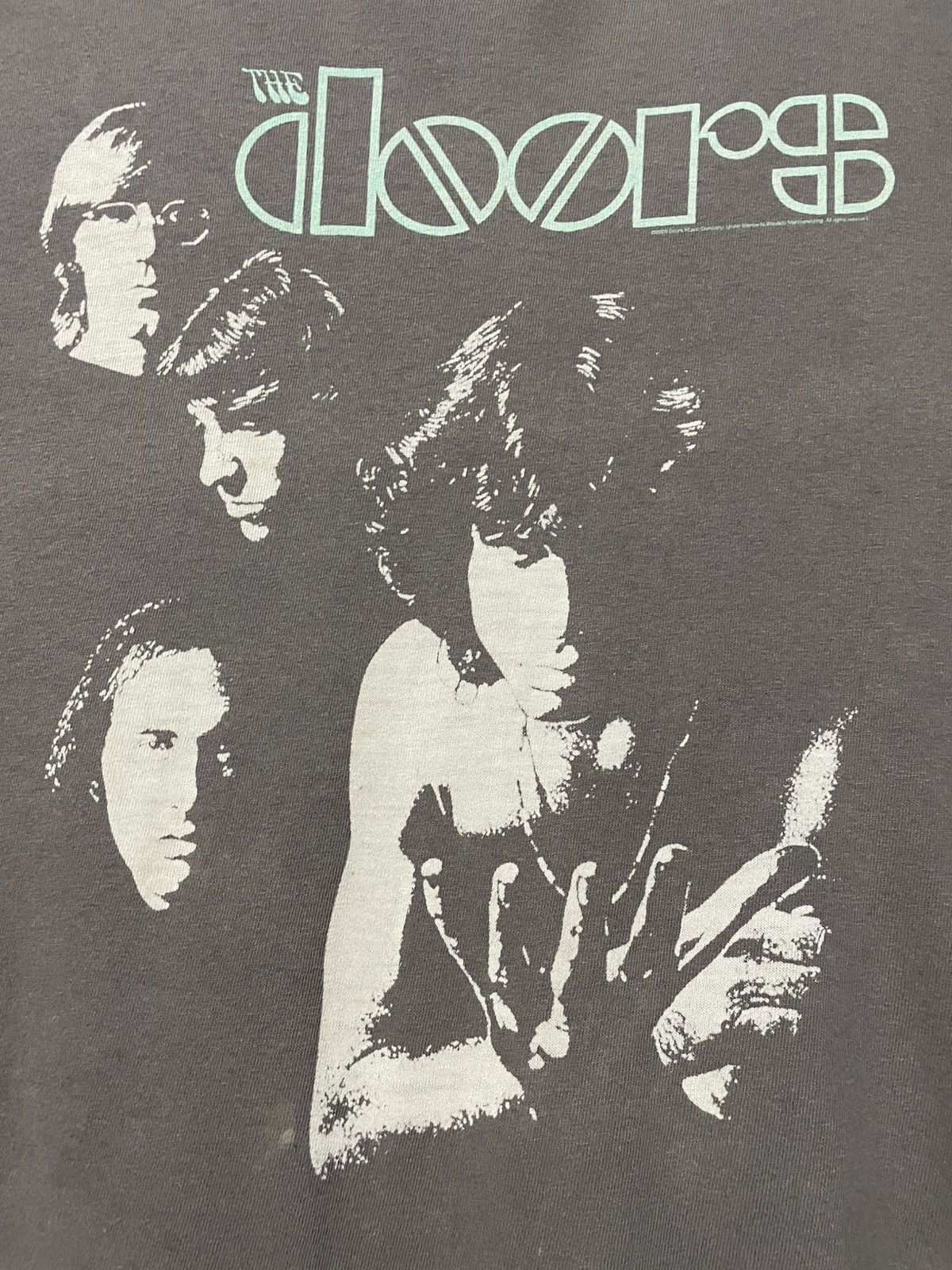 Band Tees Vintage Original The Doors Line Up Face Photo Tee Faded Band Size US L / EU 52-54 / 3 - 7 Thumbnail