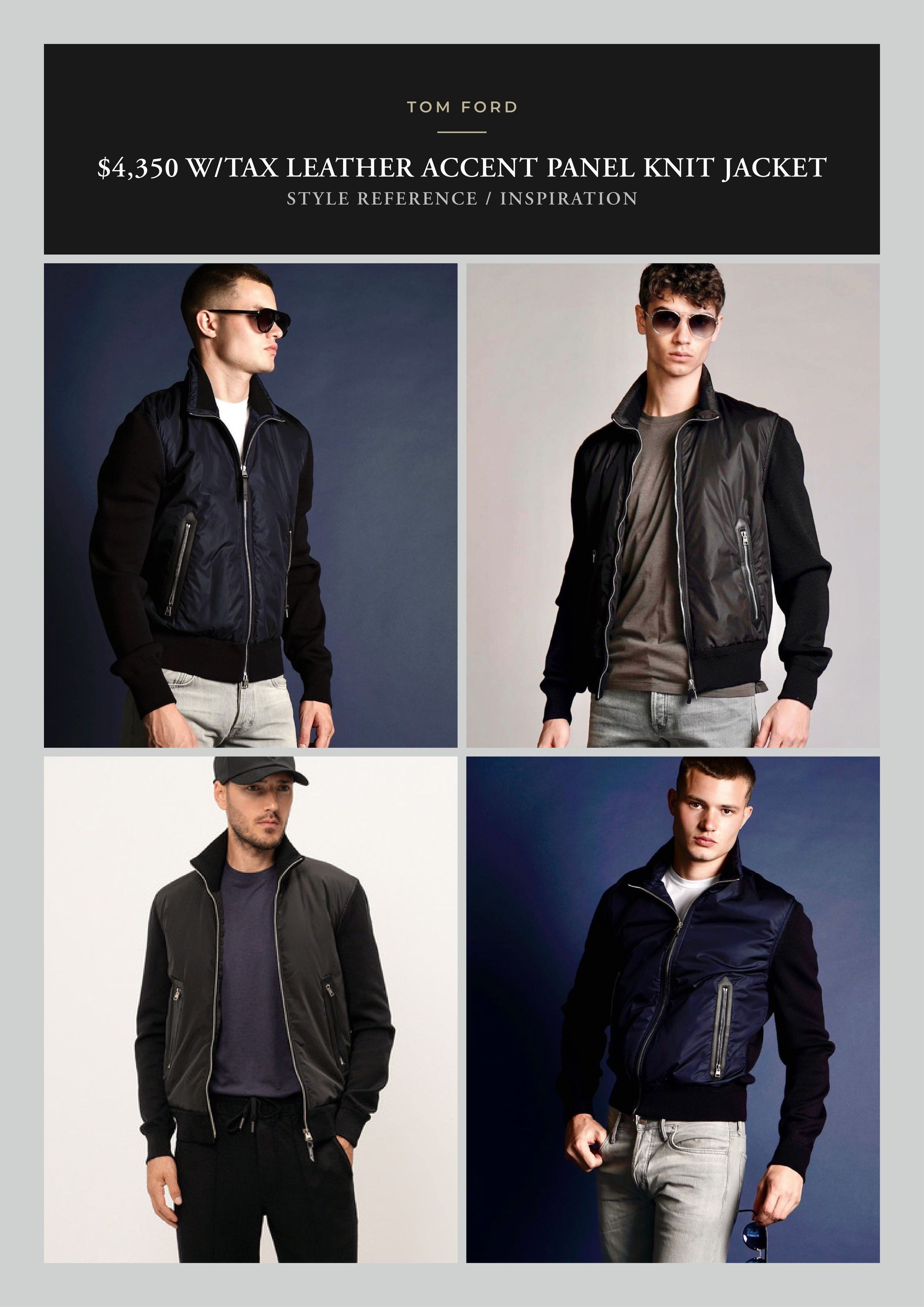 Tom Ford Best Dressed Rare $4,350 w/tax TOM FORD Panel Knit Jacket Size US M / EU 48-50 / 2 - 4 Thumbnail