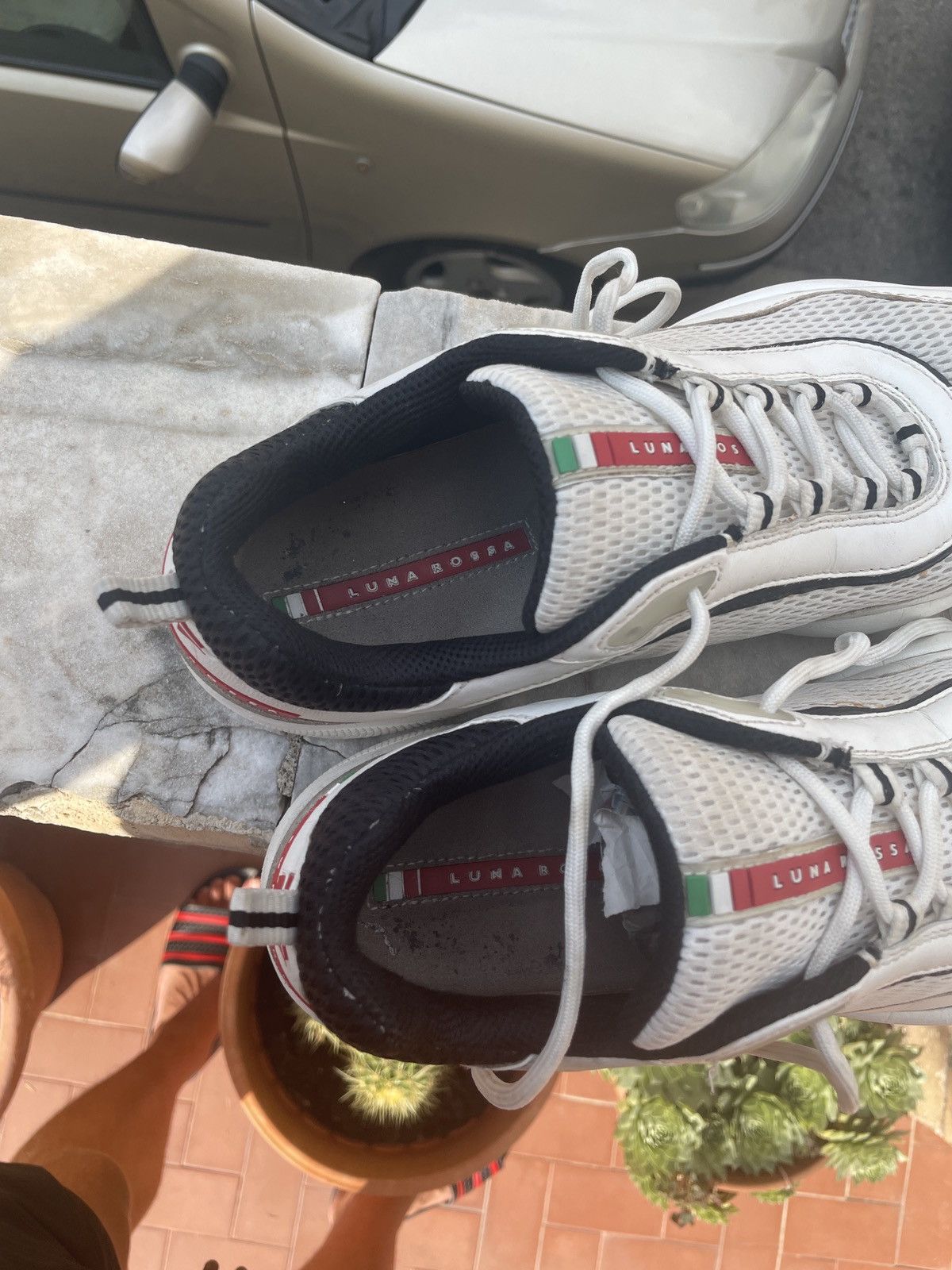 Prada RARE Prada Luna Rossa LUE 001 White leather Sneakers size 41 Size US 8 / EU 41 - 8 Thumbnail
