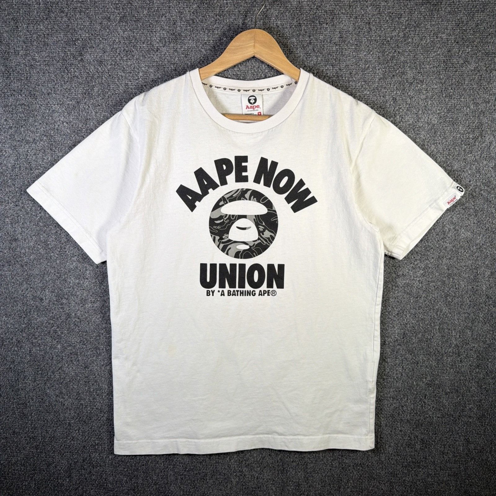 Aape Vintage BAPE Shirt Medium White 90s A Bathing Ape Union Size US M / EU 48-50 / 2 - 1 Thumbnail