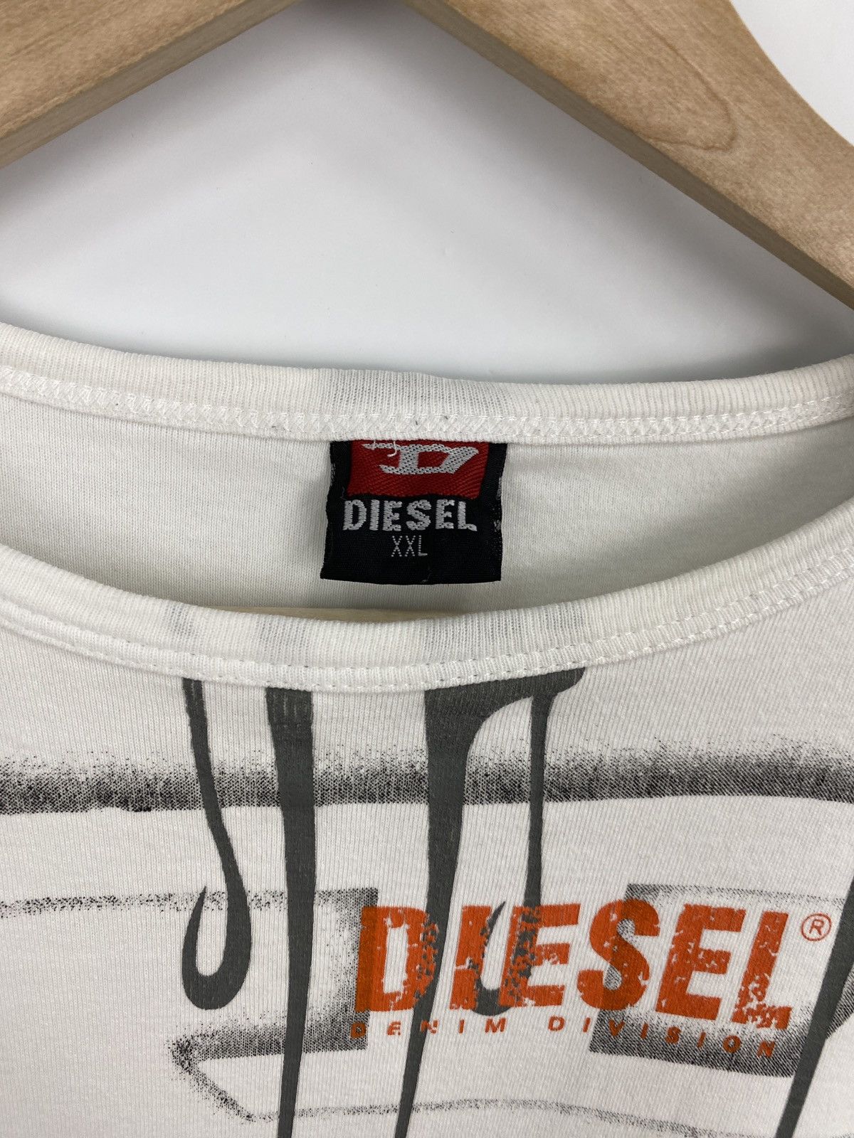 Diesel 🇺🇸 Vintage 90s Diesel Big logo T-Shirt Retro Rare Y2K Size US XL / EU 56 / 4 - 5 Thumbnail