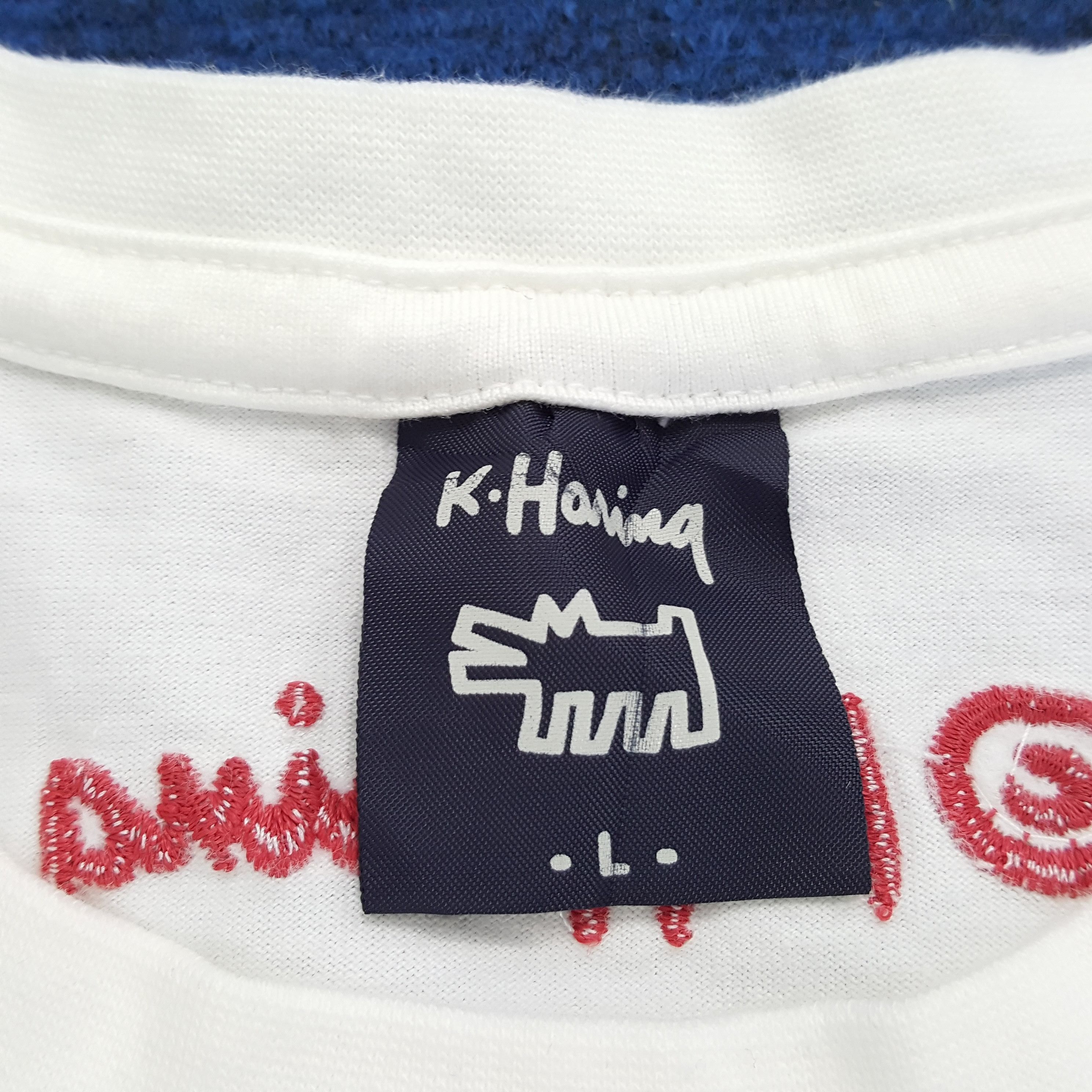 Keith Haring × Vintage Vintage Keith Haring Art Design Twerk Streetwear T-shirt Size US L / EU 52-54 / 3 - 6 Thumbnail