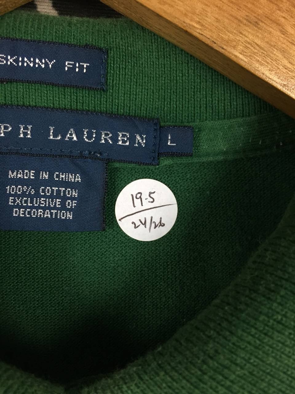 Ralph Lauren Vtg Ralph Lauren Small Logo Skinny Fit Polo Shirt Size L / US 10 / IT 46 - 16 Thumbnail