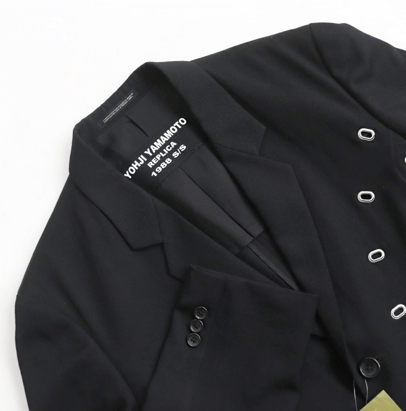 Yohji Yamamoto Yohji Yamamoto Pour Homme - W/GABARDINE Eyelet Jacket Size US M / EU 48-50 / 2 - 4 Thumbnail