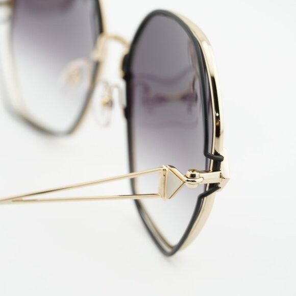 Missoni Missoni MIS 0075/S 0RHL 9O Sunglasses Gold/Black Geometric Size ONE SIZE - 4 Thumbnail