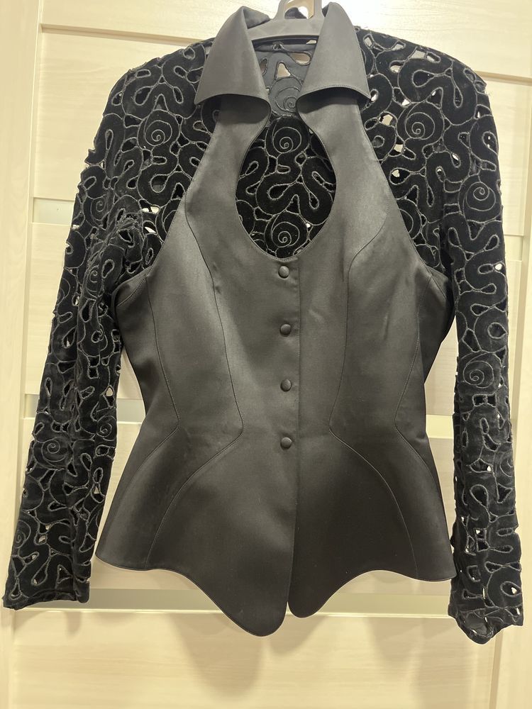 Thierry Mugler Vintage Vest Blazer Jacket Size XS / US 0-2 / IT 36-38 - 1 Thumbnail