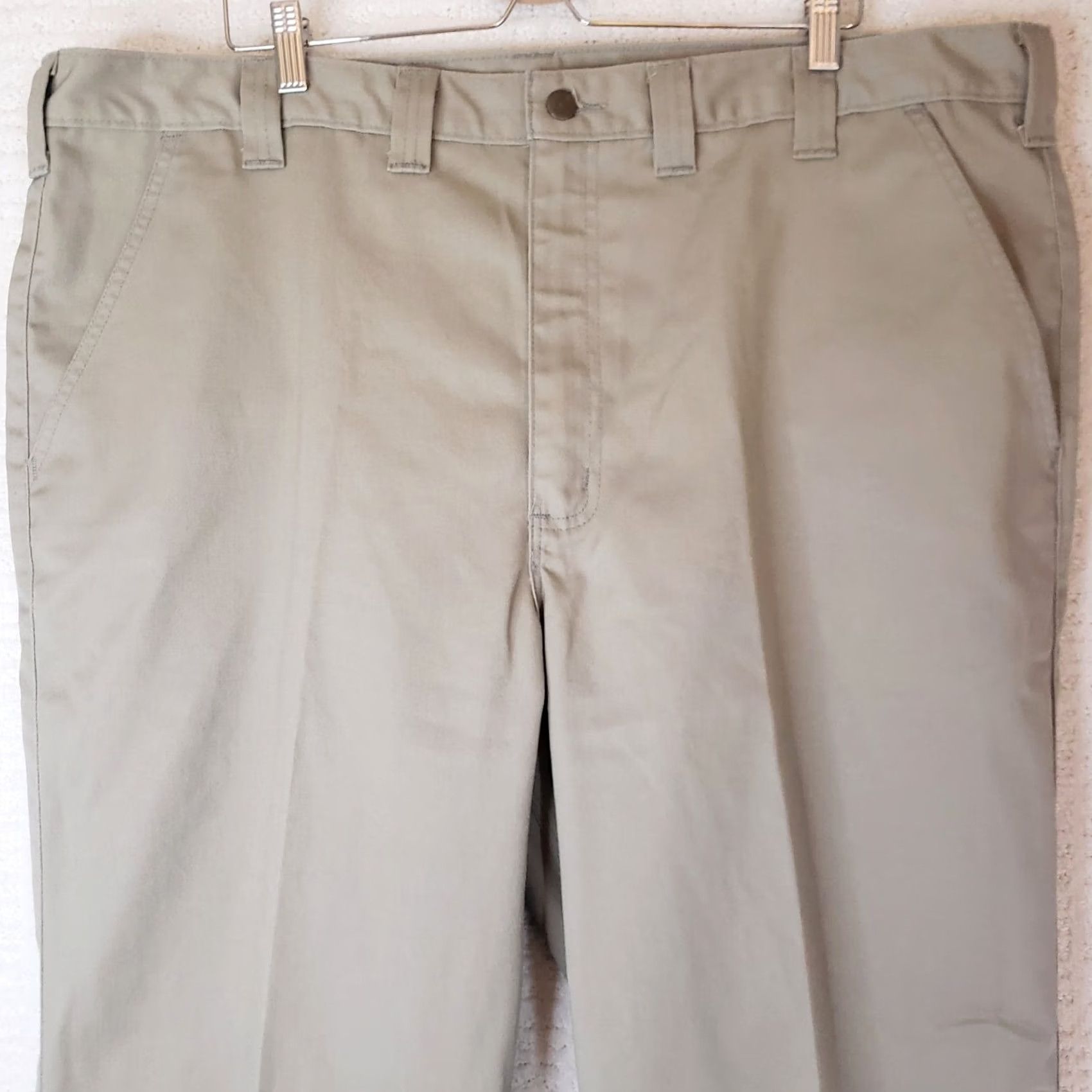 Carhartt Carhartt B290 KHI Khaki Twill Work Relaxed Fit Pant - 44 Size - Beige Size US 44 / EU 60 - 4 Thumbnail
