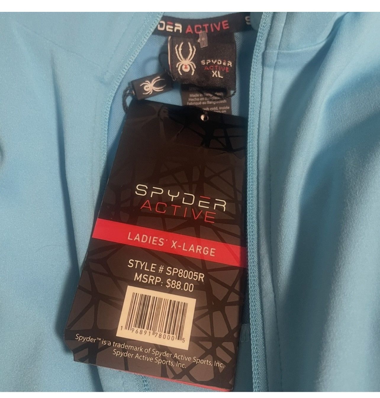 Spyder Spyder activwear Blue Jacket Size XL NEW Size XL / US 12-14 / IT 48-50 - 4 Thumbnail