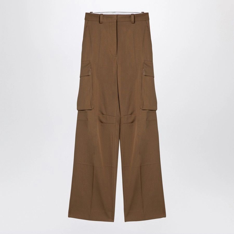 Victoria Beckham o1d2blof1124 Cotton Cargo Trouser in Brown Size 28" / US 6 / IT 42 - 1 Thumbnail