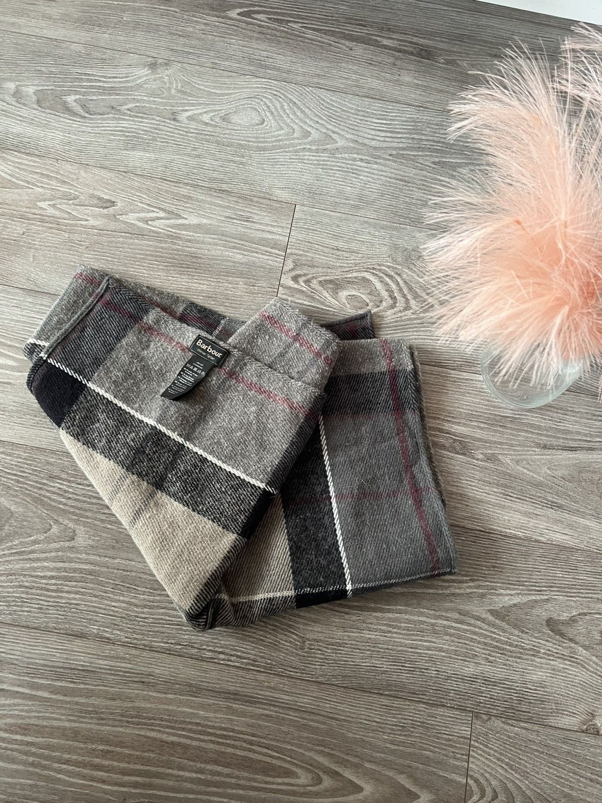 Barbour × Vintage ‼️Vintage Barbour England Huge Acrylic/Wool Scarf 🧣 Size ONE SIZE - 1 Thumbnail