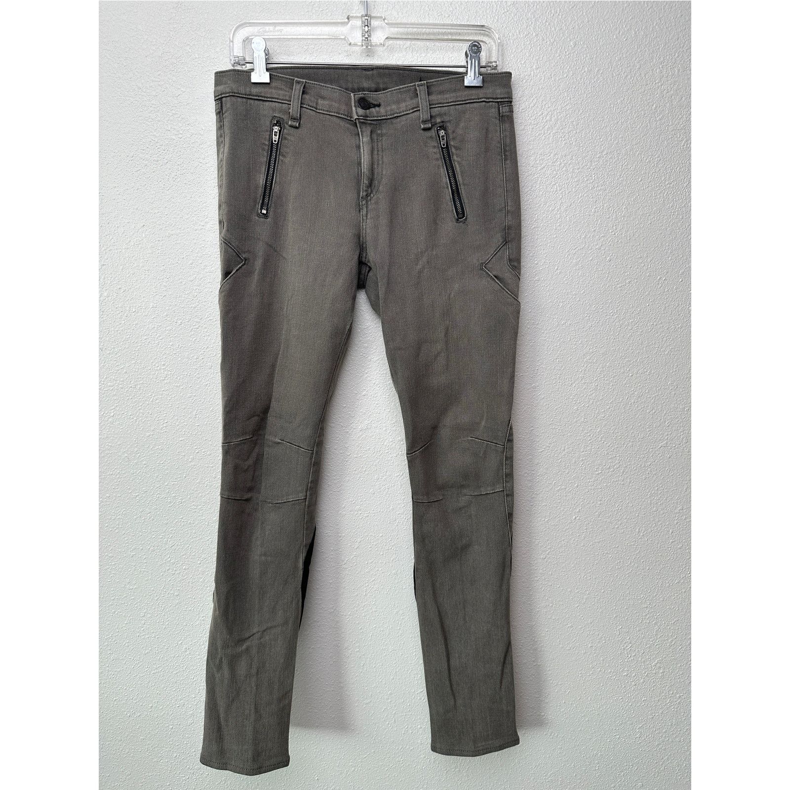 Rag & Bone Rag & Bone Iron Skinny Grey US 28 Mixed Media Zip Jeans Size 28" / US 6 / IT 42 - 3 Thumbnail