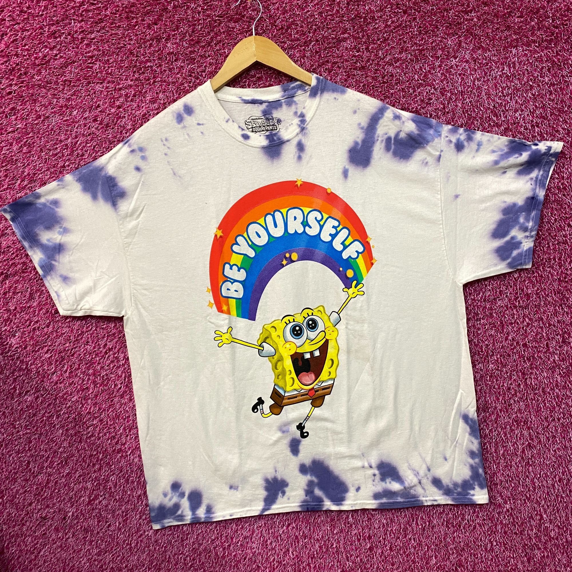 Nickelodeon Nickelodeon Spongebob Squarepants Be Yourself Tie Dye T-Shi Size US XL / EU 56 / 4 - 3 Thumbnail