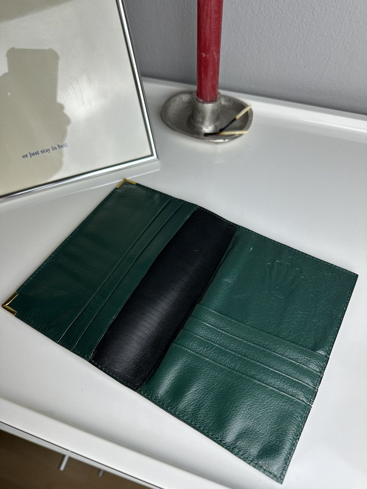 Rolex Rolex Green Leather Document Holder Size ONE SIZE - 2 Thumbnail
