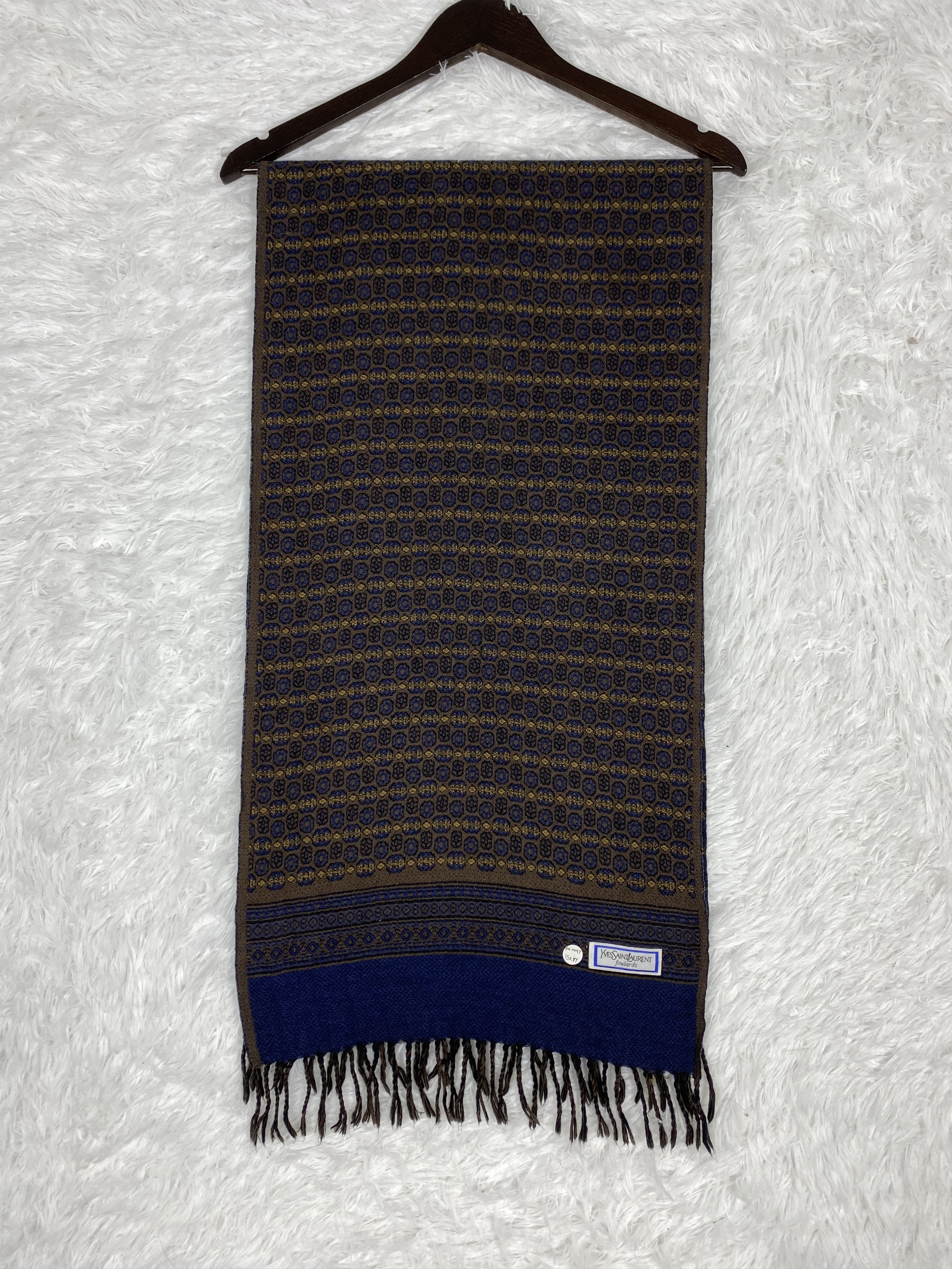Vintage Vintage Yves Saint Lauren Scarf / Muffler Neckwear PM0097 Size ONE SIZE - 4 Thumbnail