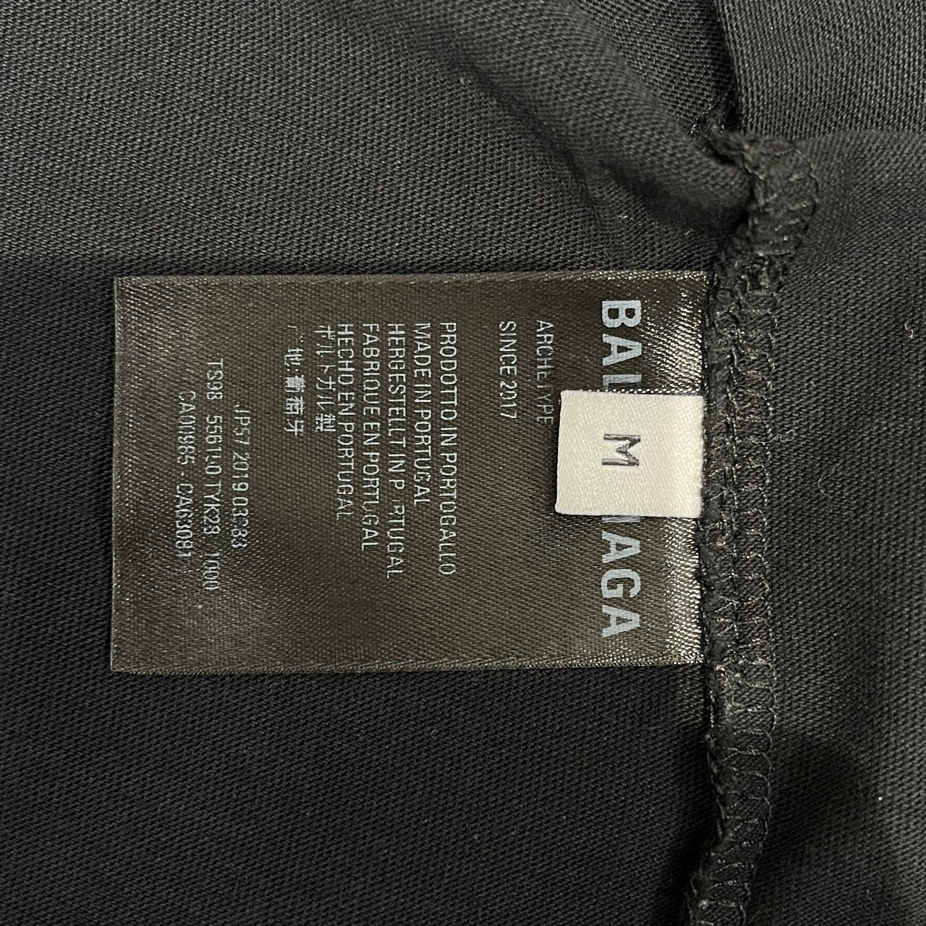 Balenciaga Balenciaga Logo Tee Black Size US M / EU 48-50 / 2 - 5 Thumbnail